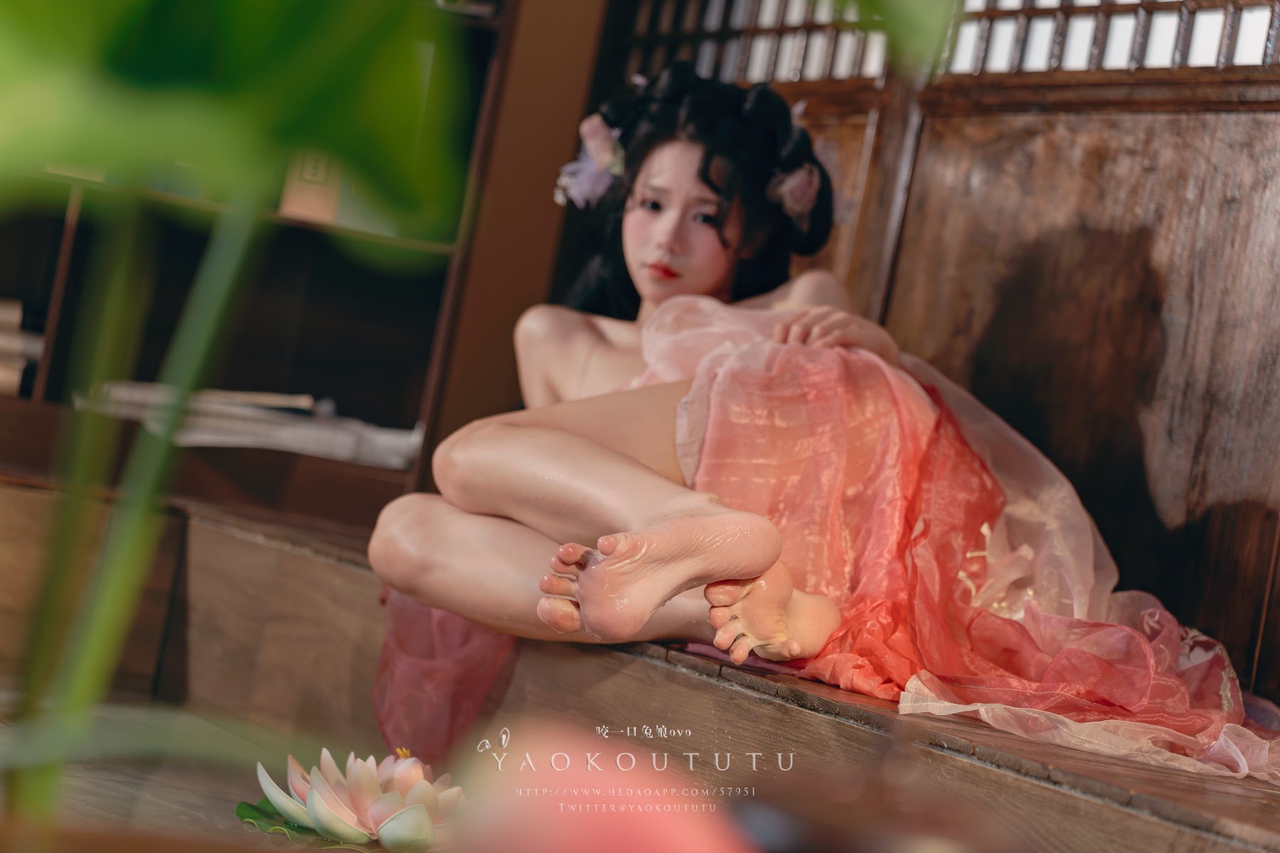 Coser@黏黏团子兔 – 八月订阅『醉倒荷塘边』& 游园惊梦 - P14