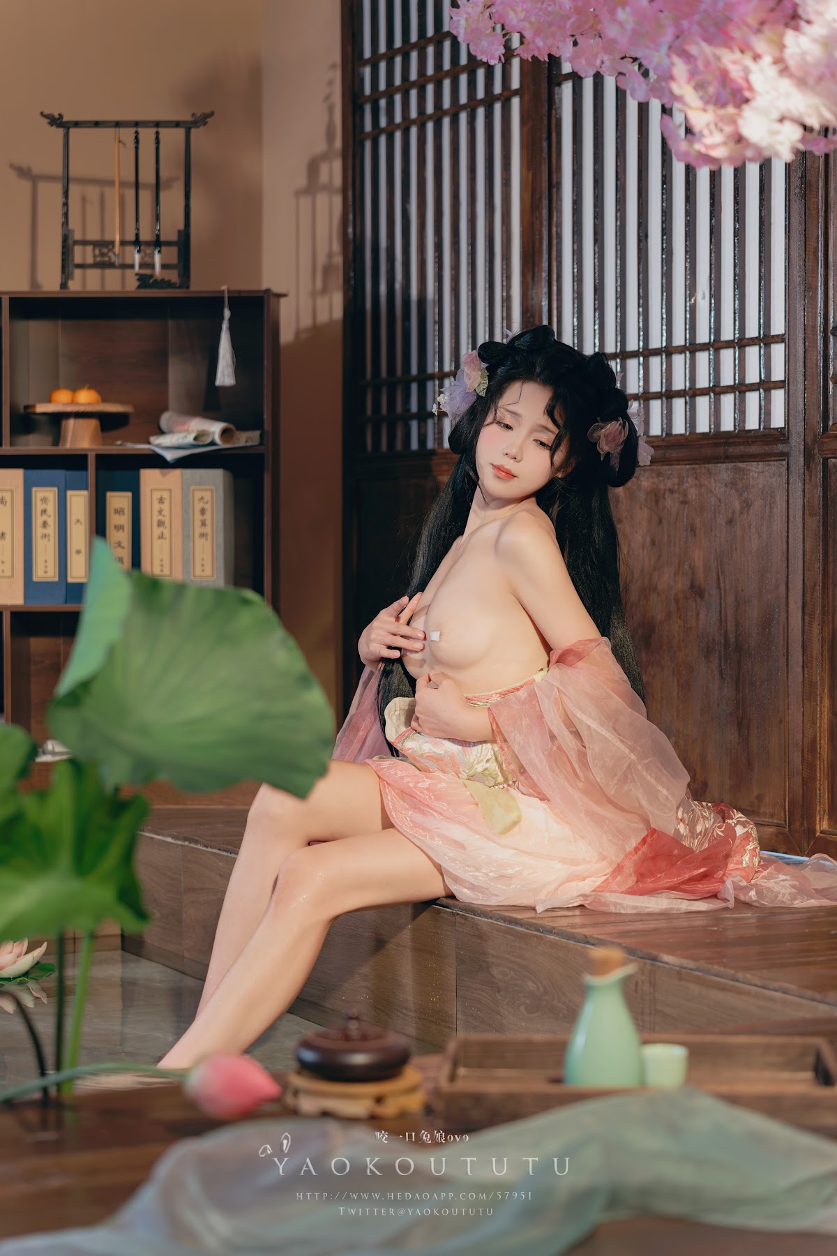 Coser@黏黏团子兔 – 八月订阅『醉倒荷塘边』& 游园惊梦 - P15