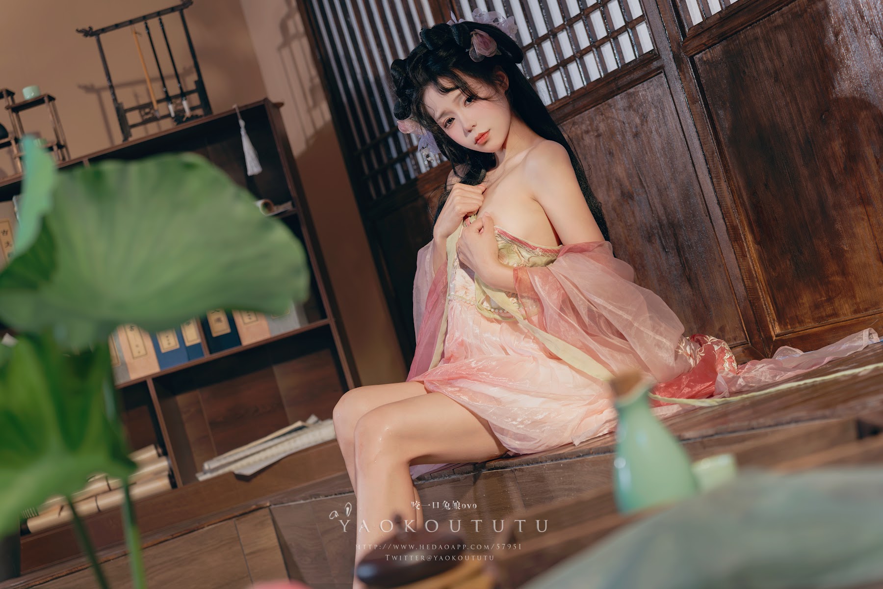 Coser@黏黏团子兔 – 八月订阅『醉倒荷塘边』& 游园惊梦 - P16