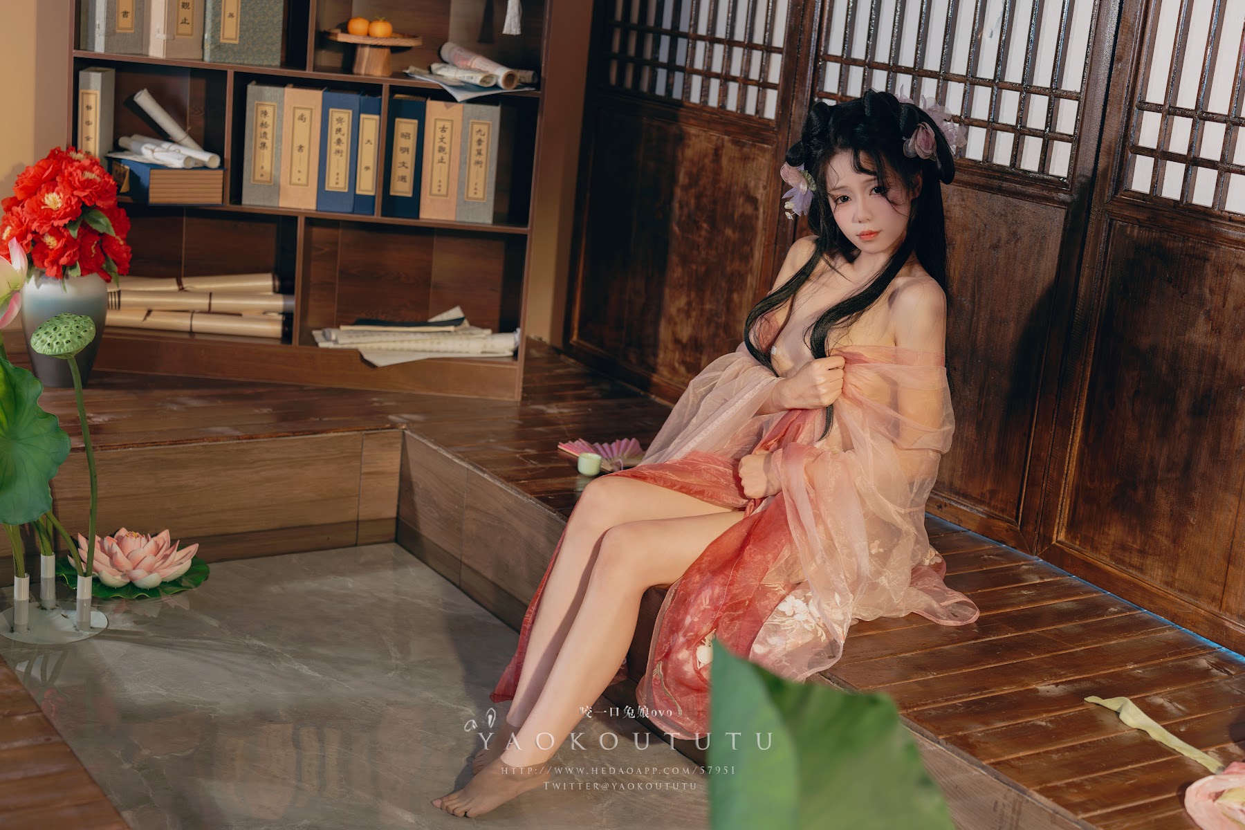 Coser@黏黏团子兔 – 八月订阅『醉倒荷塘边』& 游园惊梦 - P21
