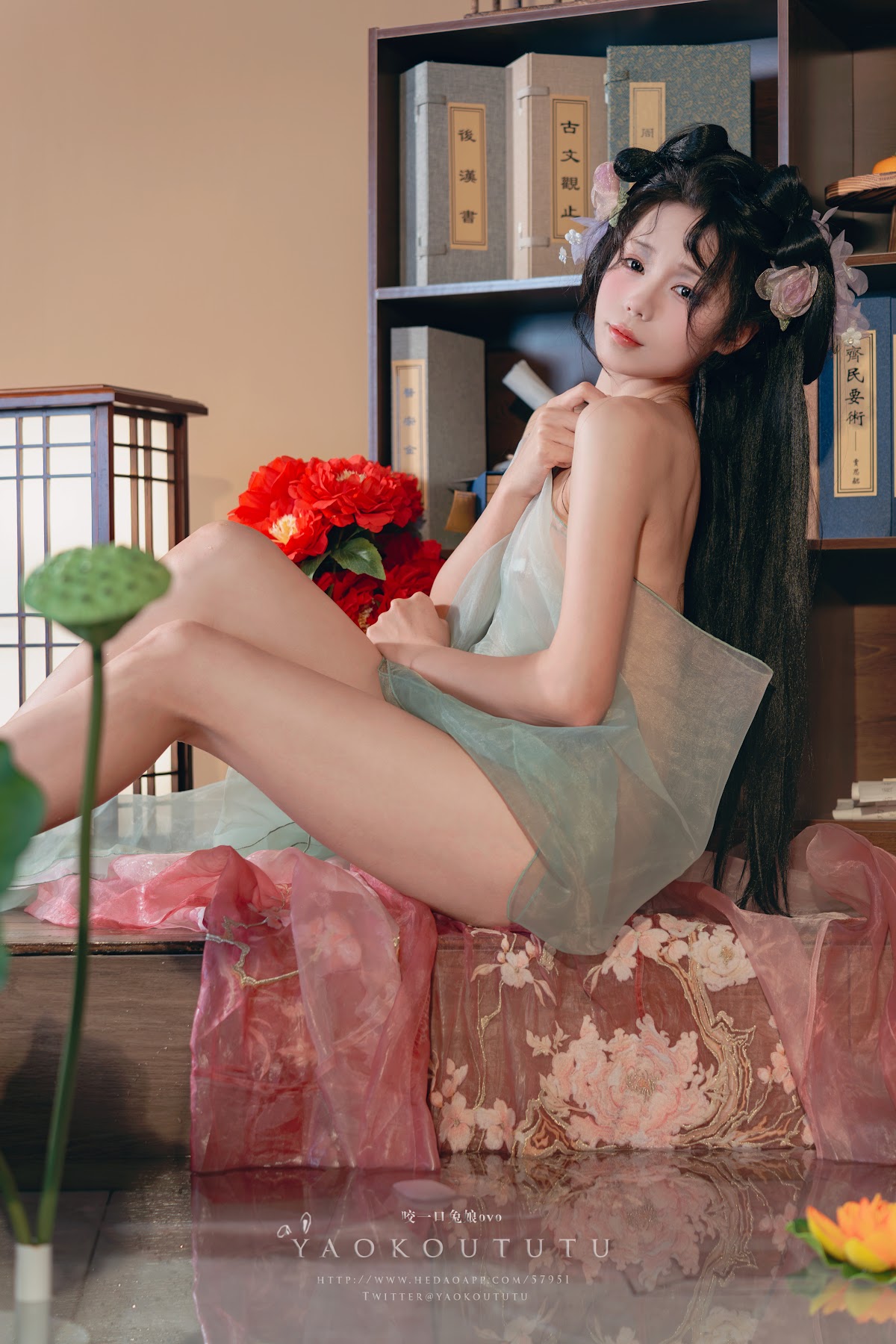 Coser@黏黏团子兔 – 八月订阅『醉倒荷塘边』& 游园惊梦 - P27