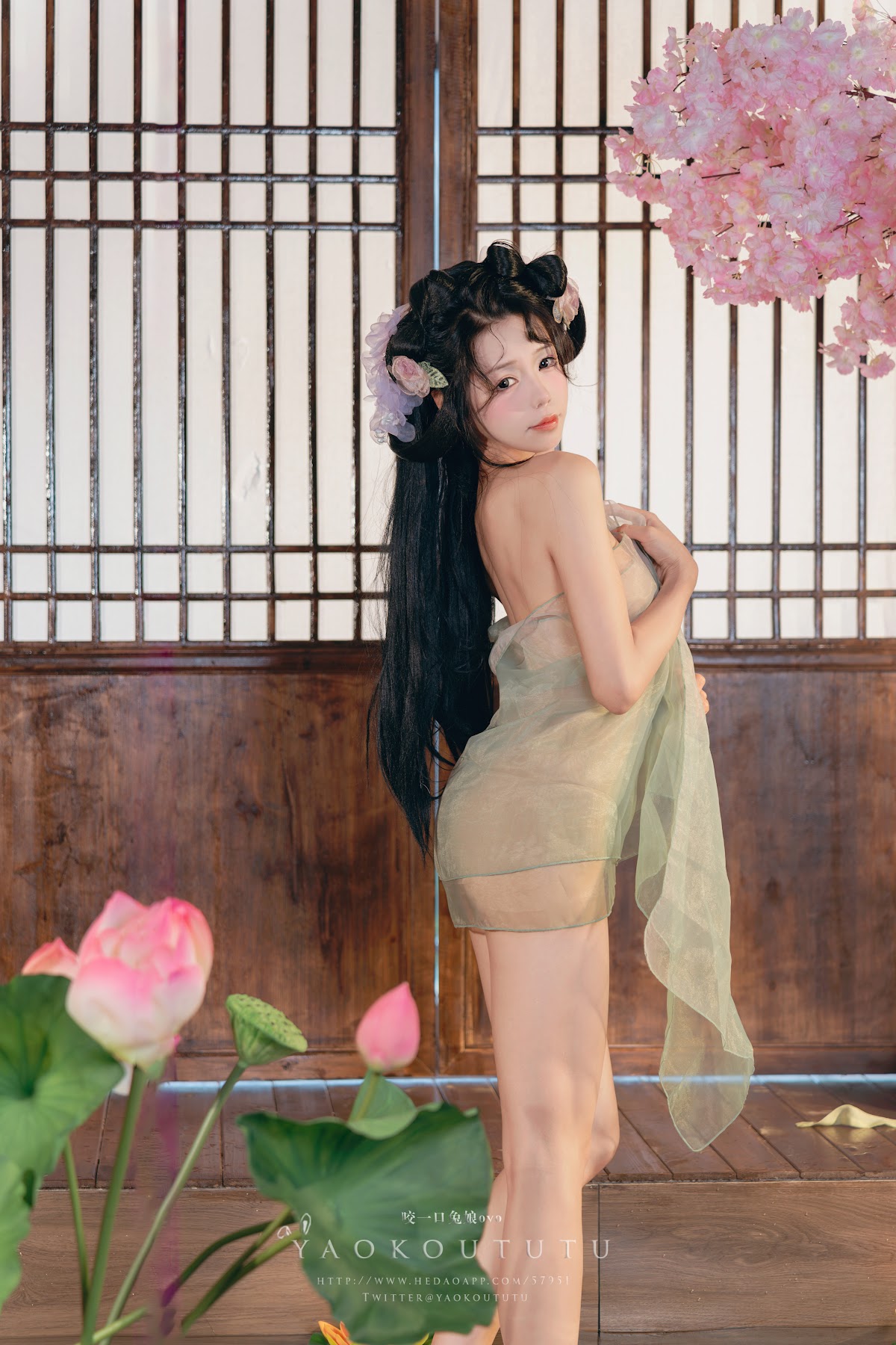Coser@黏黏团子兔 – 八月订阅『醉倒荷塘边』& 游园惊梦 - P28