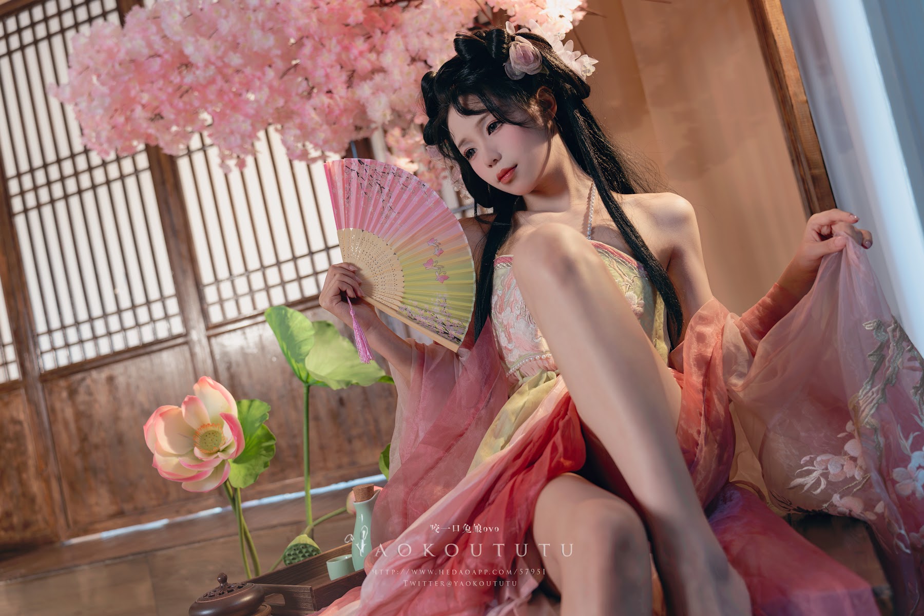 Coser@黏黏团子兔 – 八月订阅『醉倒荷塘边』& 游园惊梦 - P34