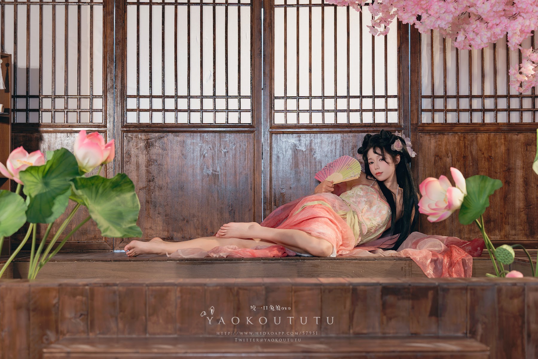 Coser@黏黏团子兔 – 八月订阅『醉倒荷塘边』& 游园惊梦 - P45