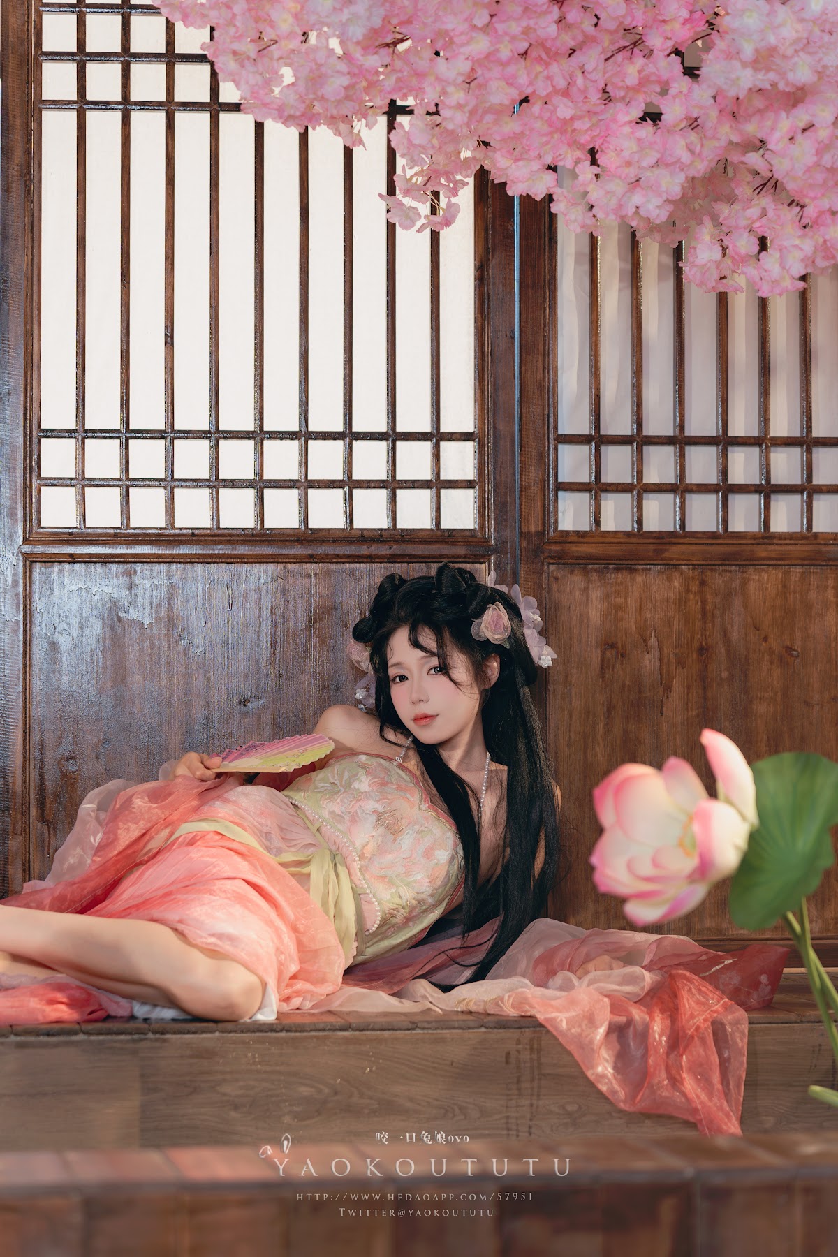 Coser@黏黏团子兔 – 八月订阅『醉倒荷塘边』& 游园惊梦 - P46