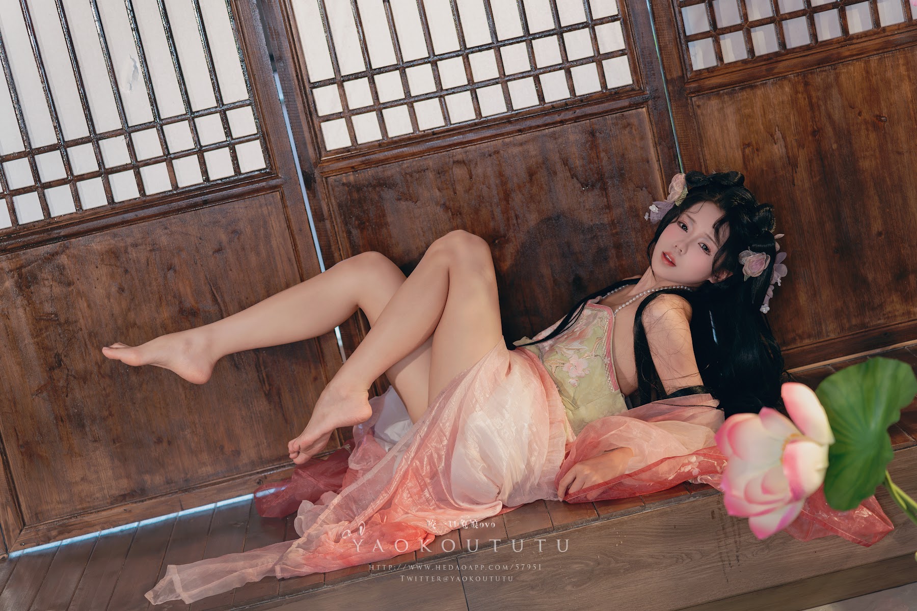 Coser@黏黏团子兔 – 八月订阅『醉倒荷塘边』& 游园惊梦 - P47
