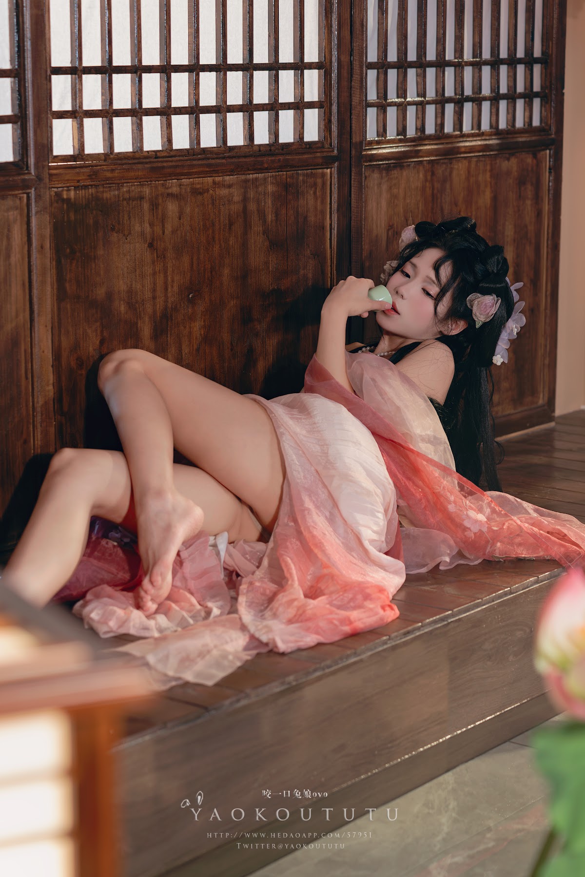Coser@黏黏团子兔 – 八月订阅『醉倒荷塘边』& 游园惊梦 - P49
