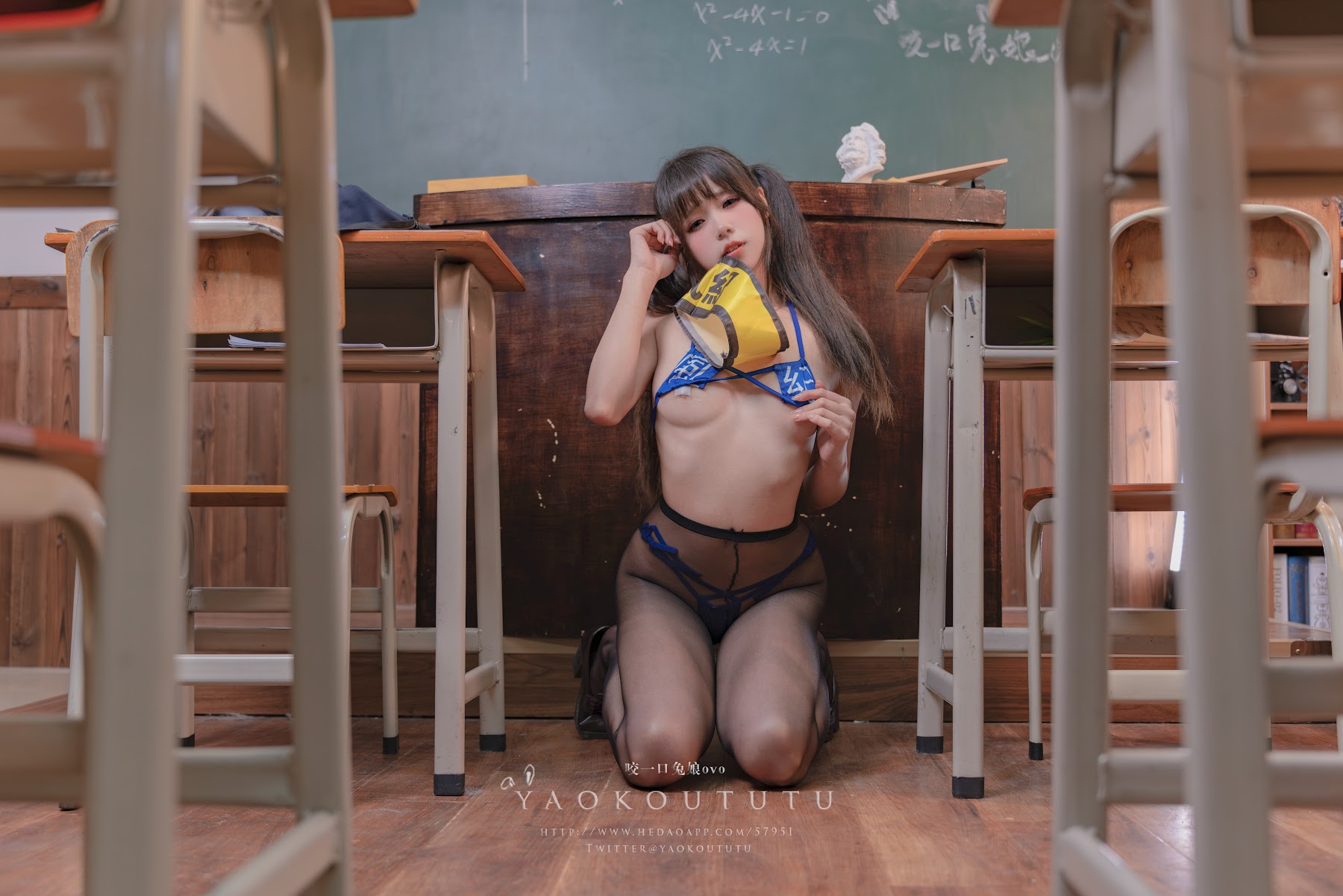 Coser@黏黏团子兔 – 六月订阅『学生会长竞选中』脸红的思春期 - P26
