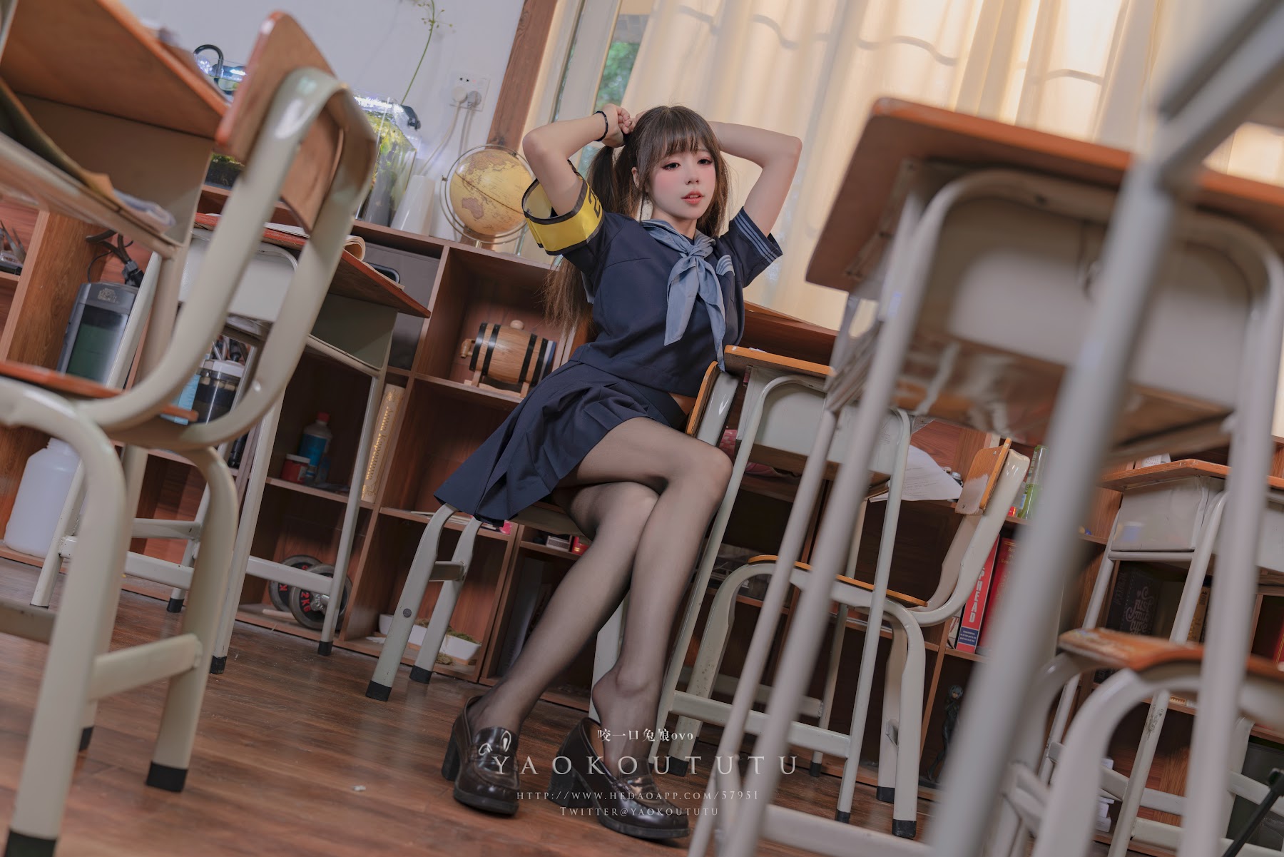 Coser@黏黏团子兔 – 六月订阅『学生会长竞选中』脸红的思春期 - P34