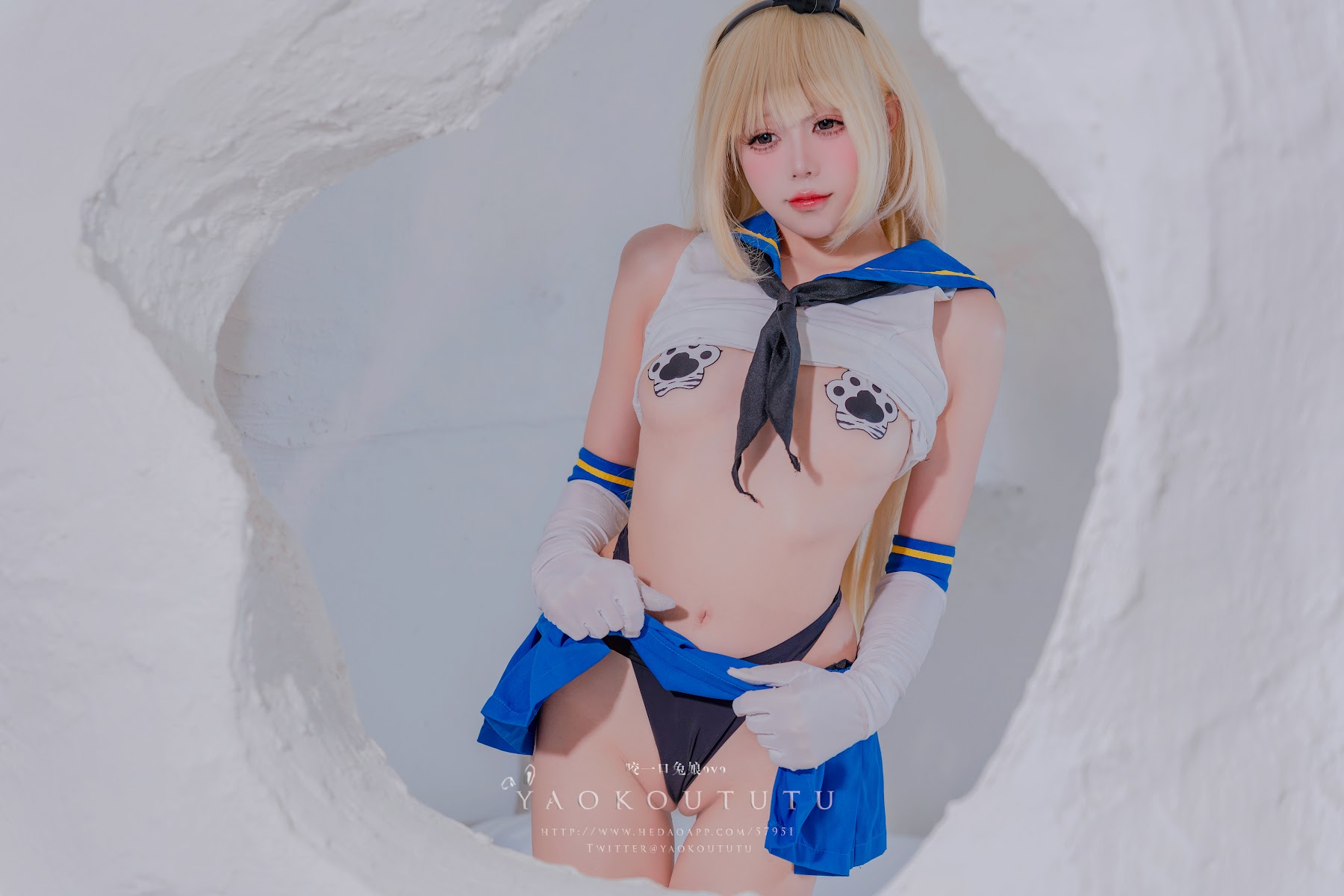 Coser@黏黏团子兔 – 岛风的修整&Twice - P38