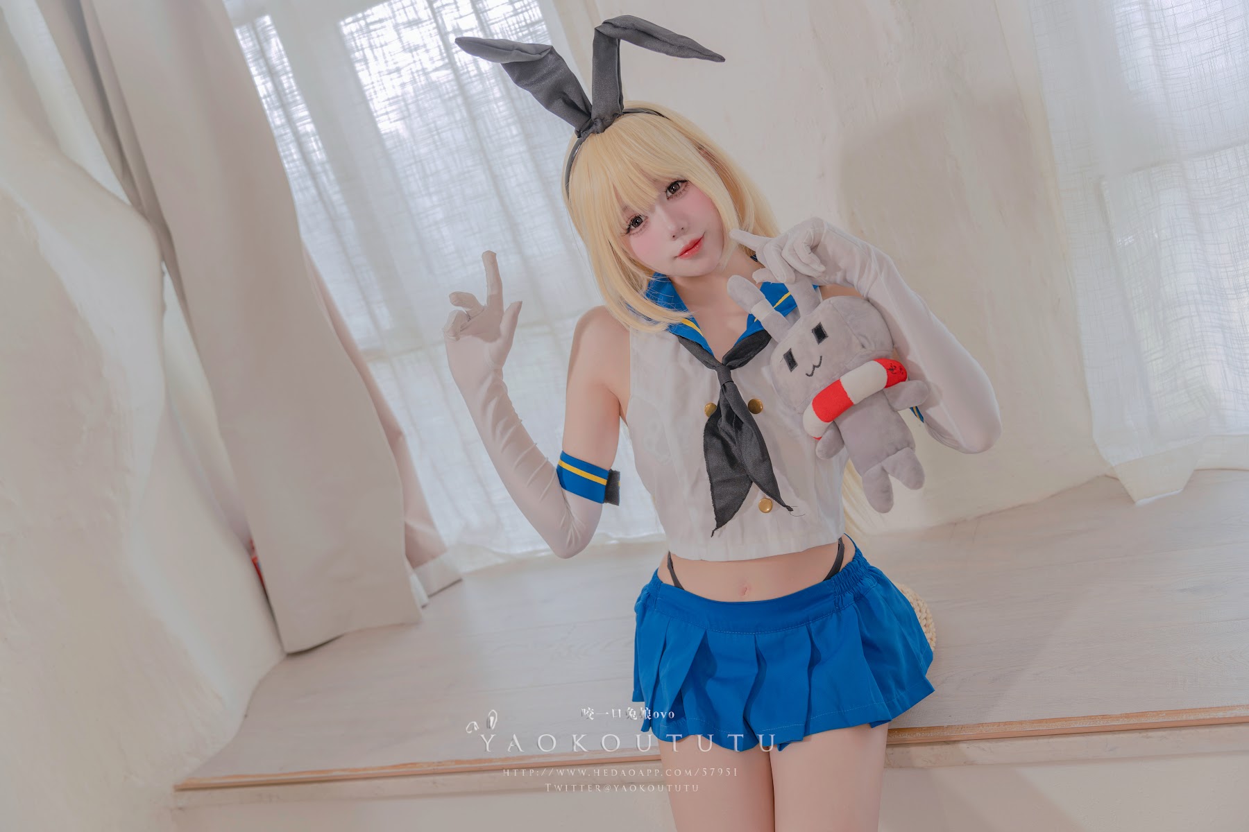 Coser@黏黏团子兔 – 岛风的修整&Twice - P56