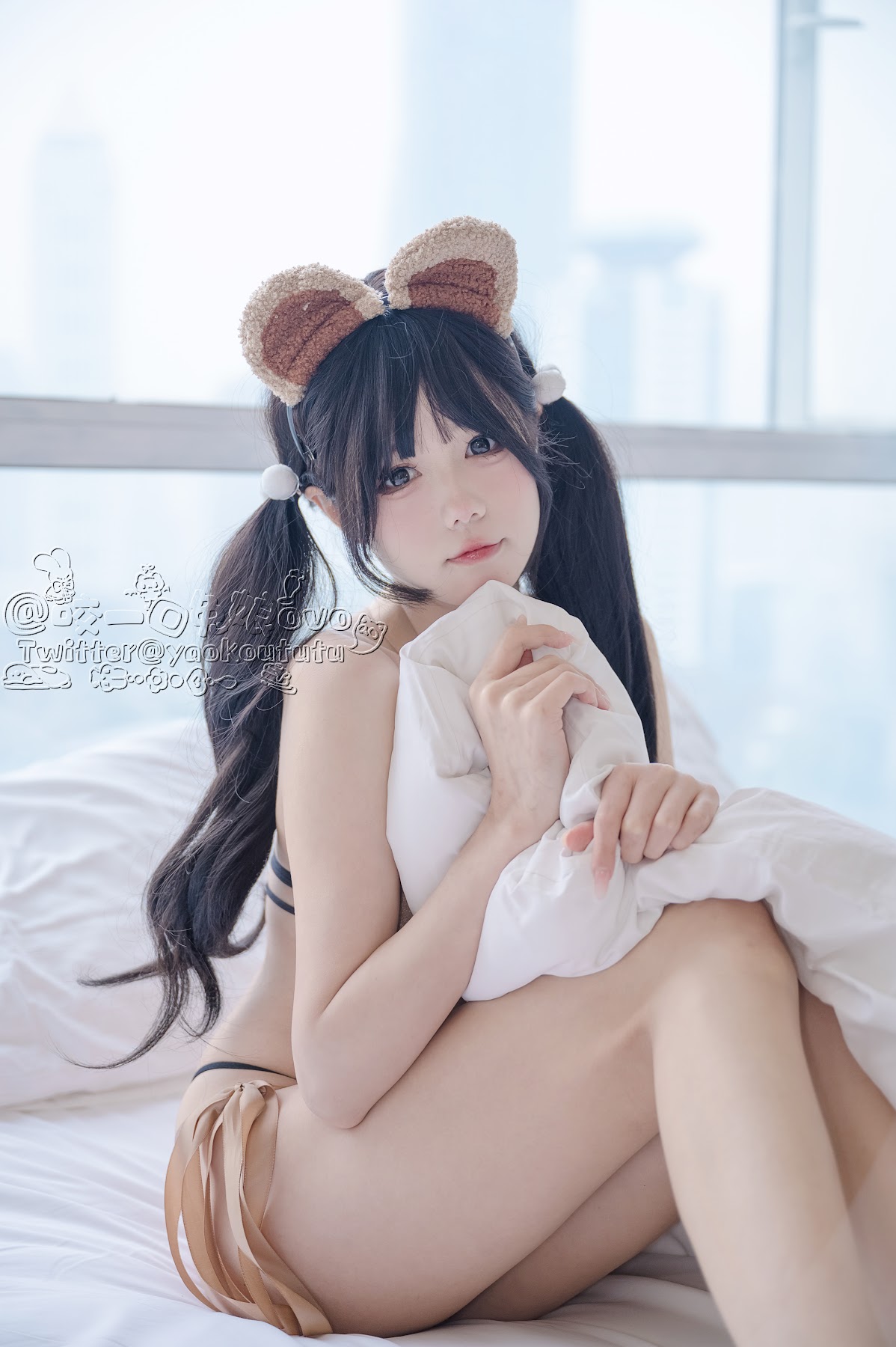 Coser@黏黏团子兔 – 小熊睡衣 - P20