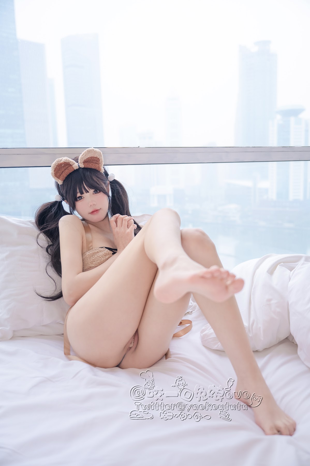 Coser@黏黏团子兔 – 小熊睡衣 - P34