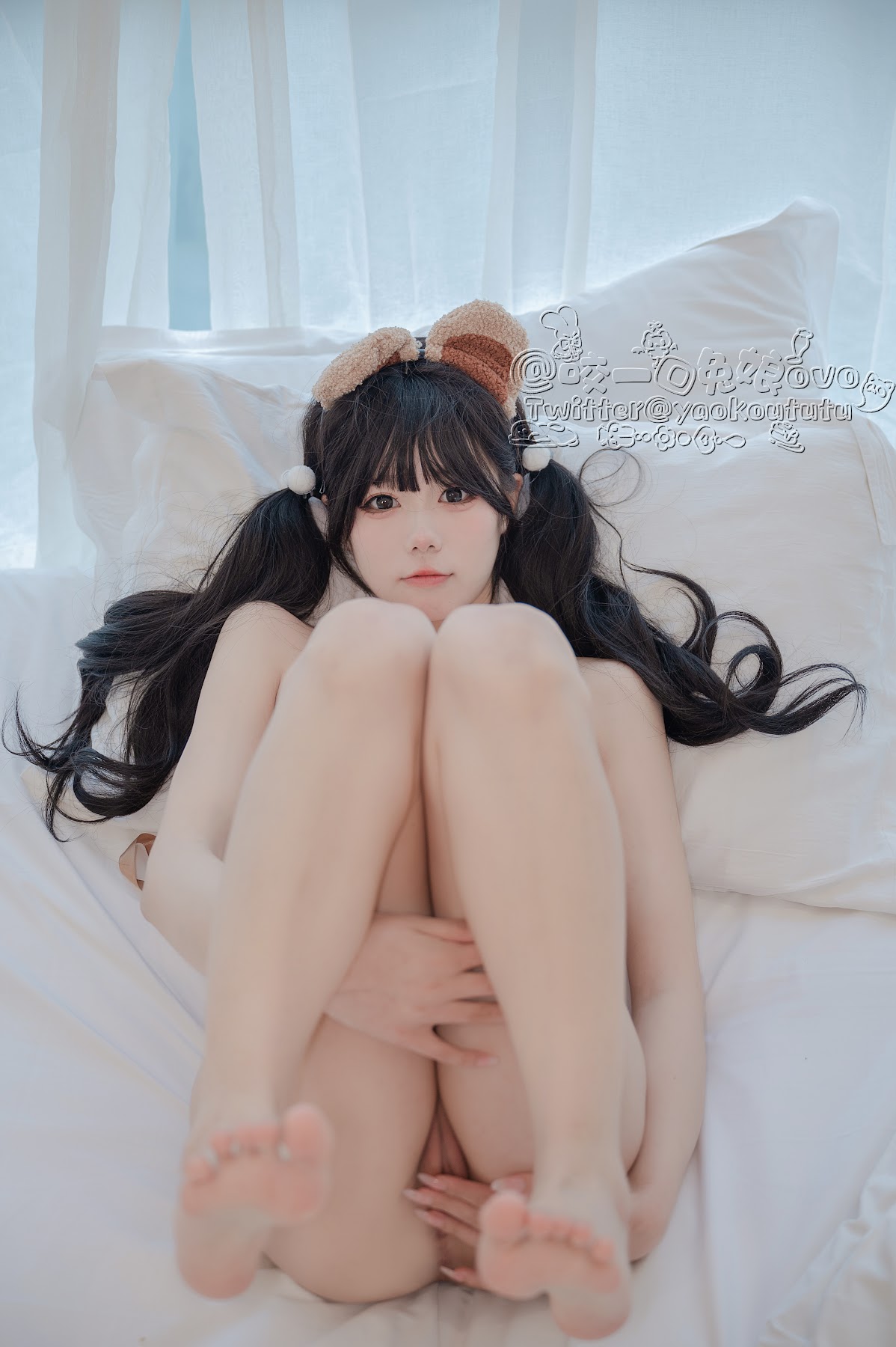 Coser@黏黏团子兔 – 小熊睡衣 - P58
