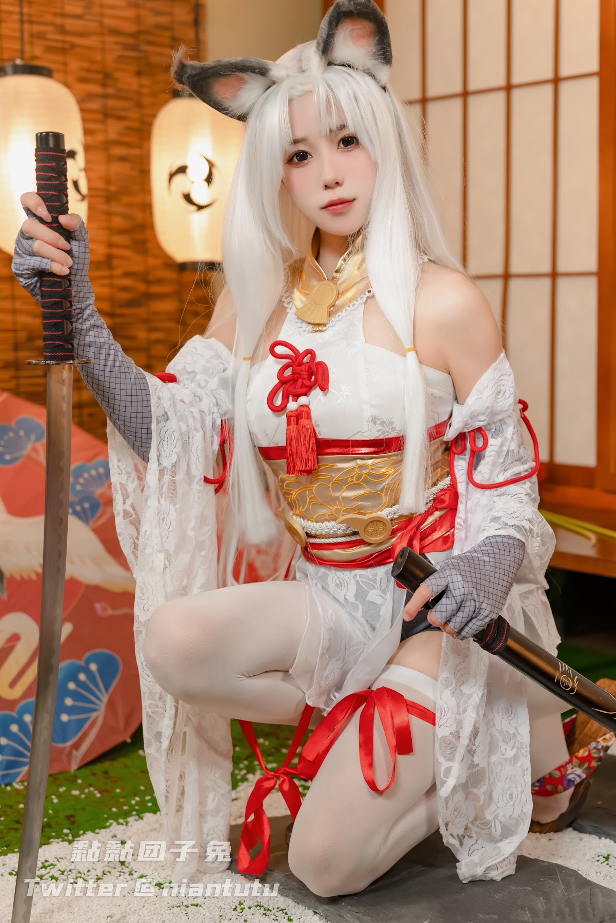 Coser@黏黏团子兔 – 白丝胡桃 - P7