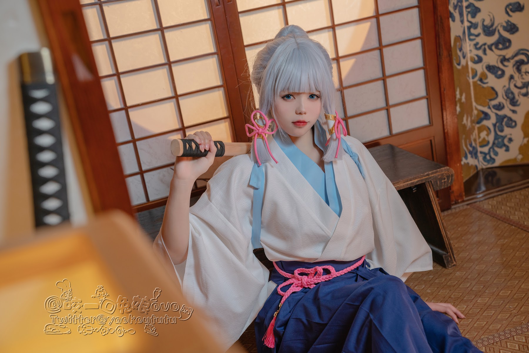 Coser@黏黏团子兔 – 绫华的小憩 - P3