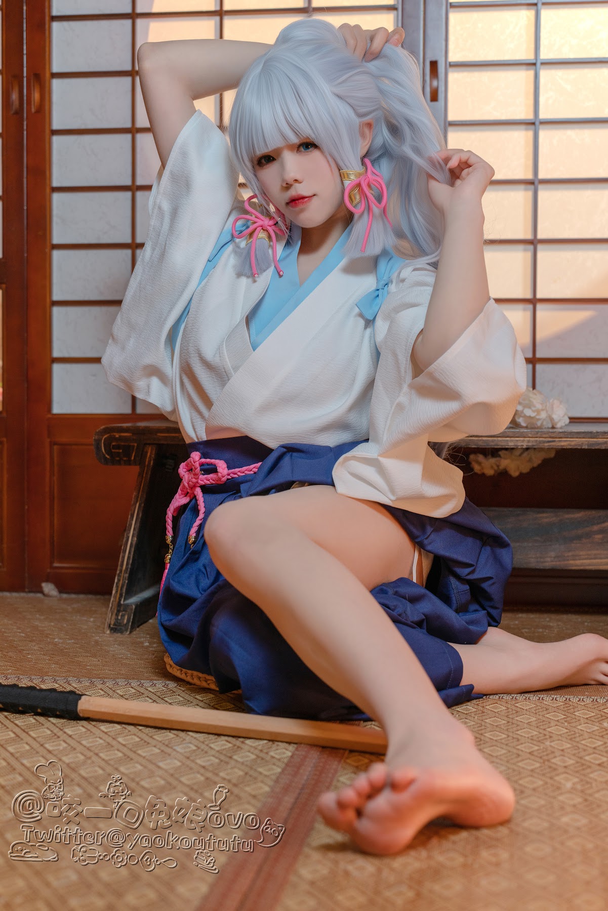 Coser@黏黏团子兔 – 绫华的小憩 - P7