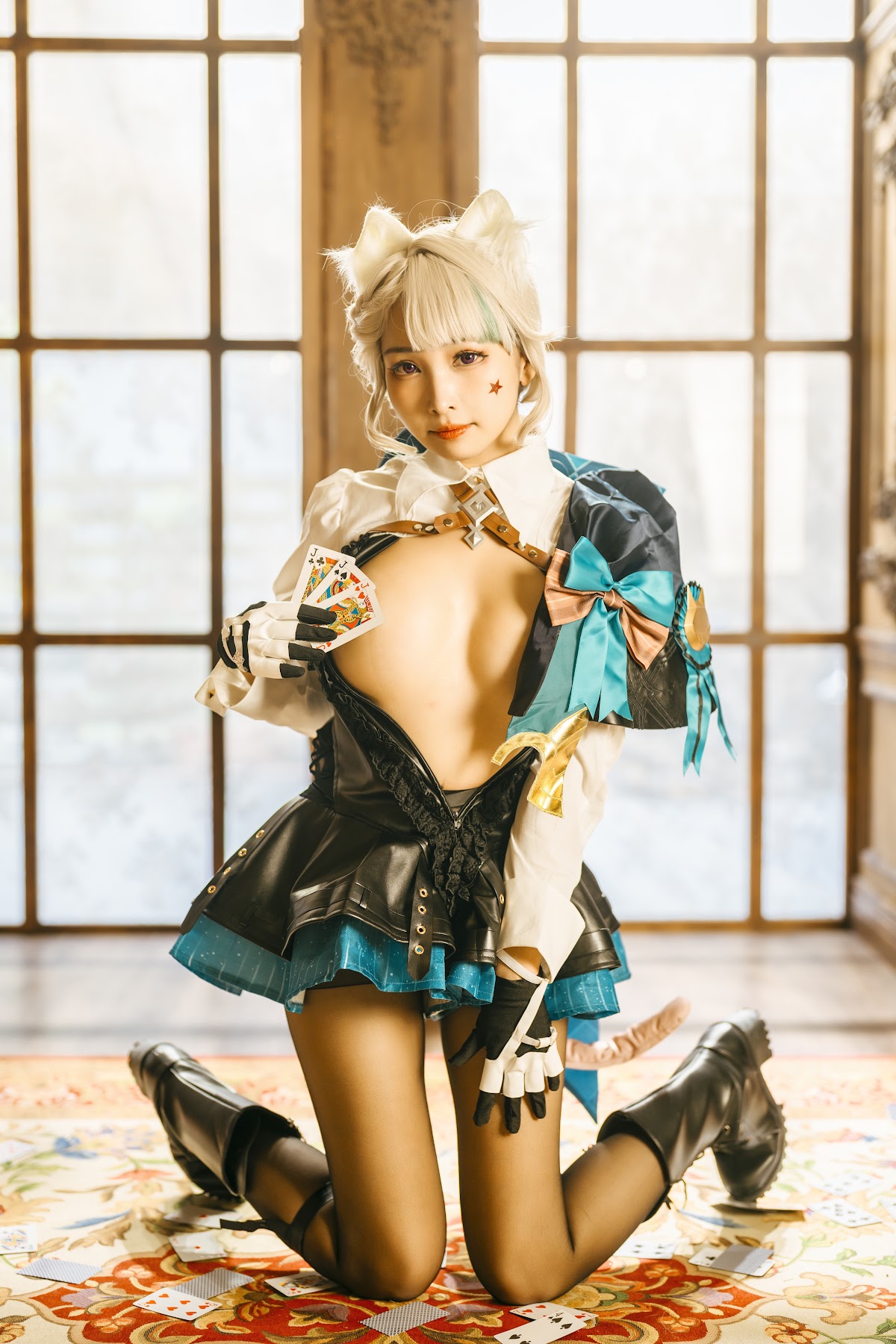 Coser@慕慕Momo – 原神 Genshin 琳妮特的色情魔術 室内 - P9