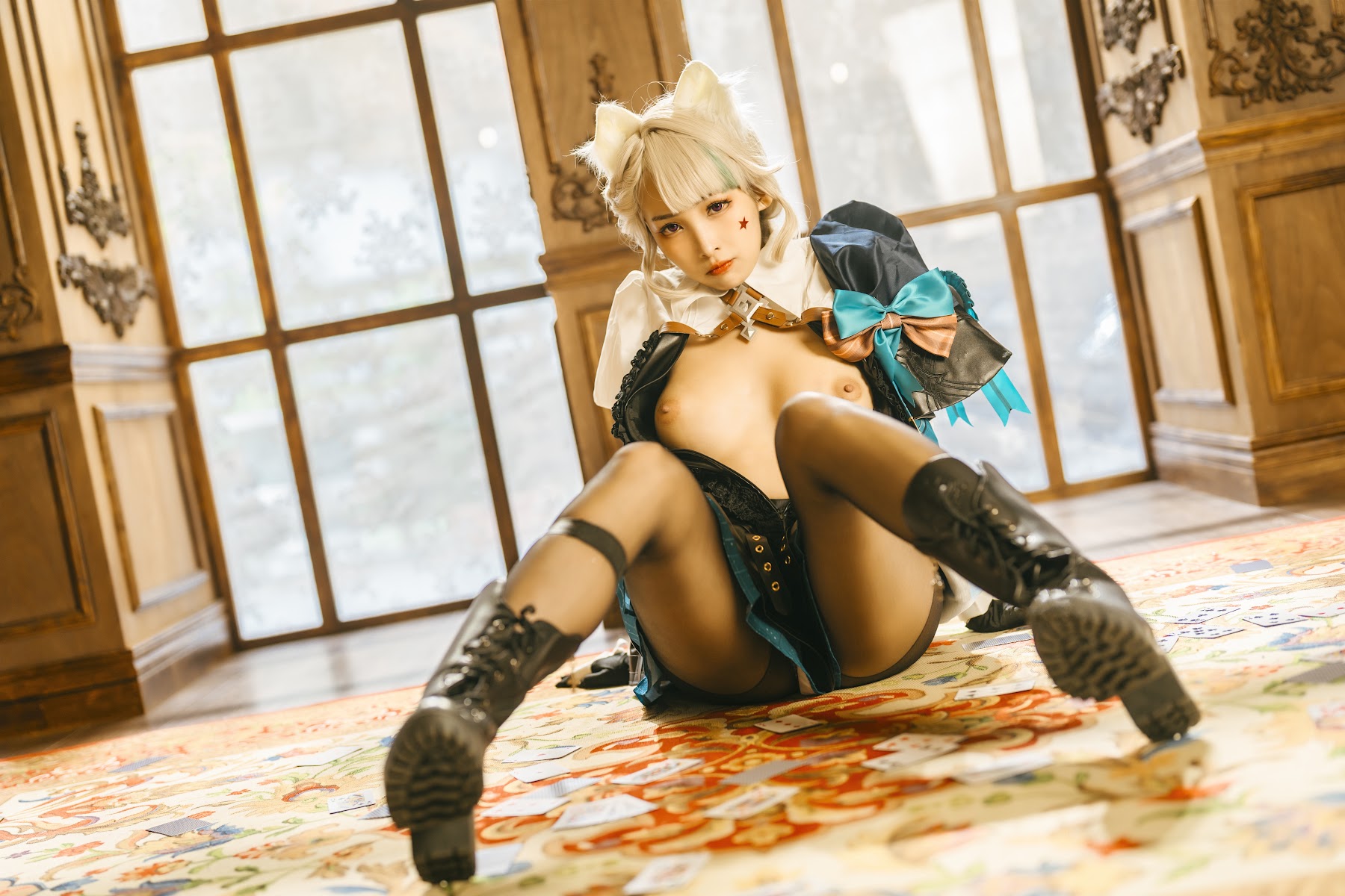 Coser@慕慕Momo – 原神 Genshin 琳妮特的色情魔術 室内 - P10