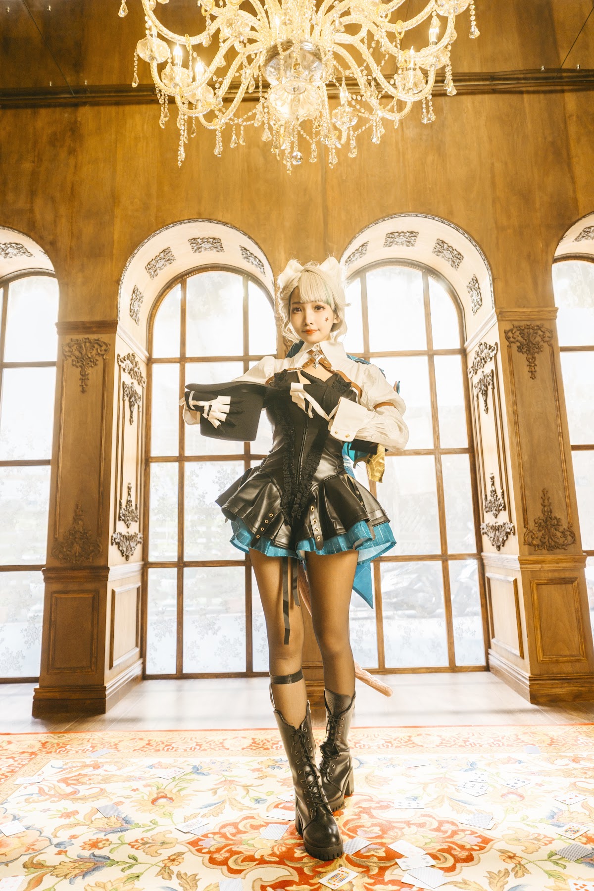 Coser@慕慕Momo – 原神 Genshin 琳妮特的色情魔術 室内 - P12