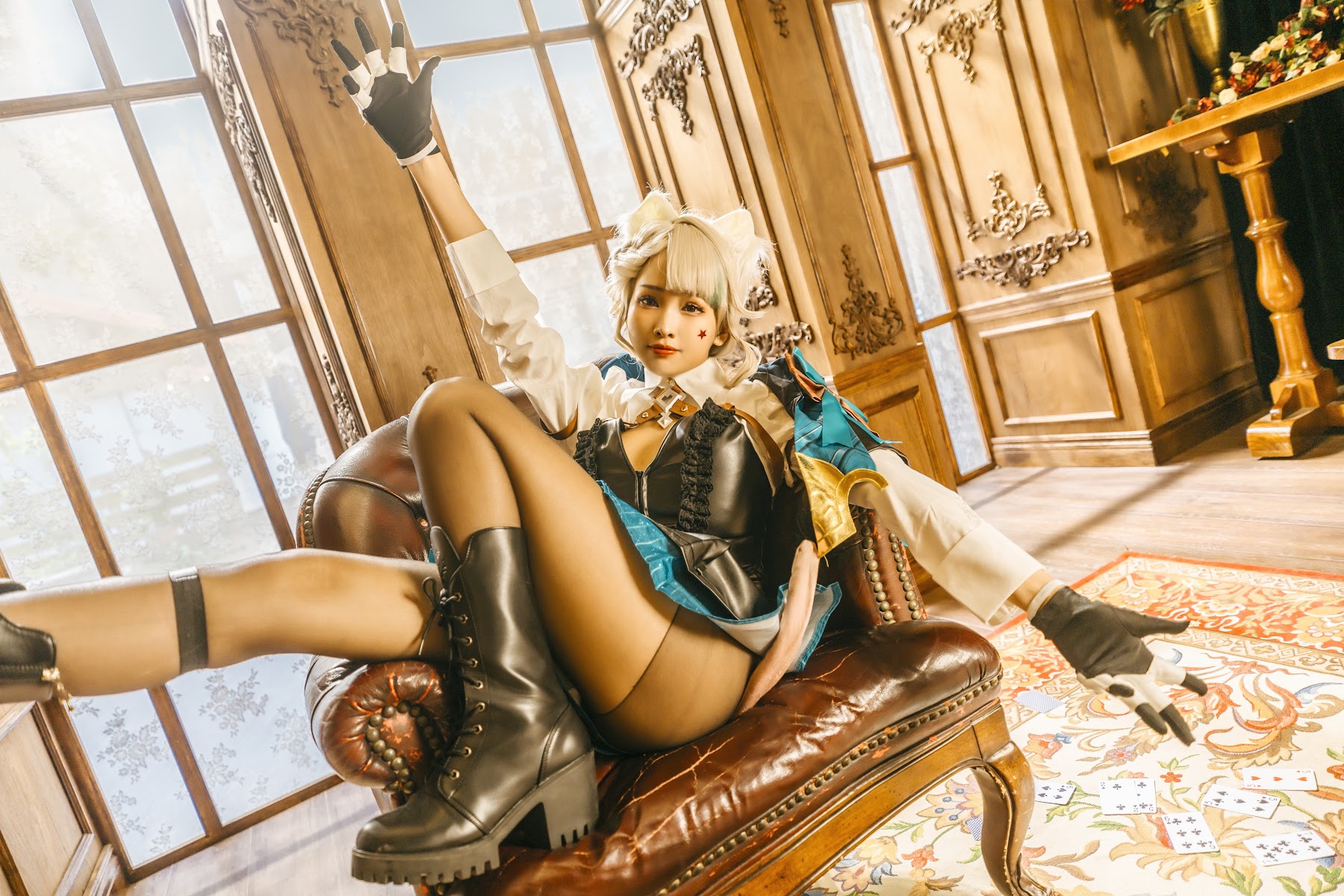 Coser@慕慕Momo – 原神 Genshin 琳妮特的色情魔術 室内 - P18