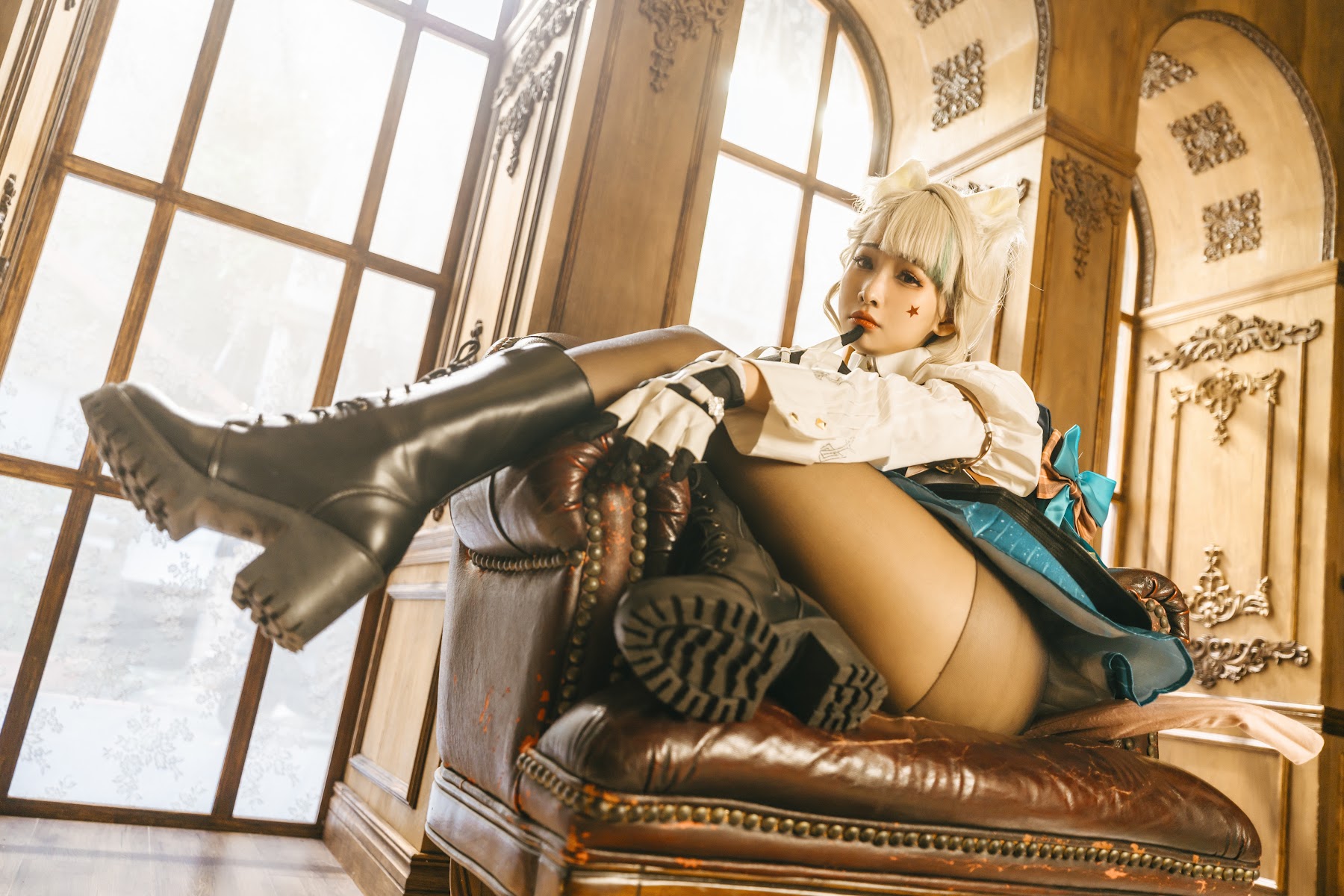 Coser@慕慕Momo – 原神 Genshin 琳妮特的色情魔術 室内 - P19