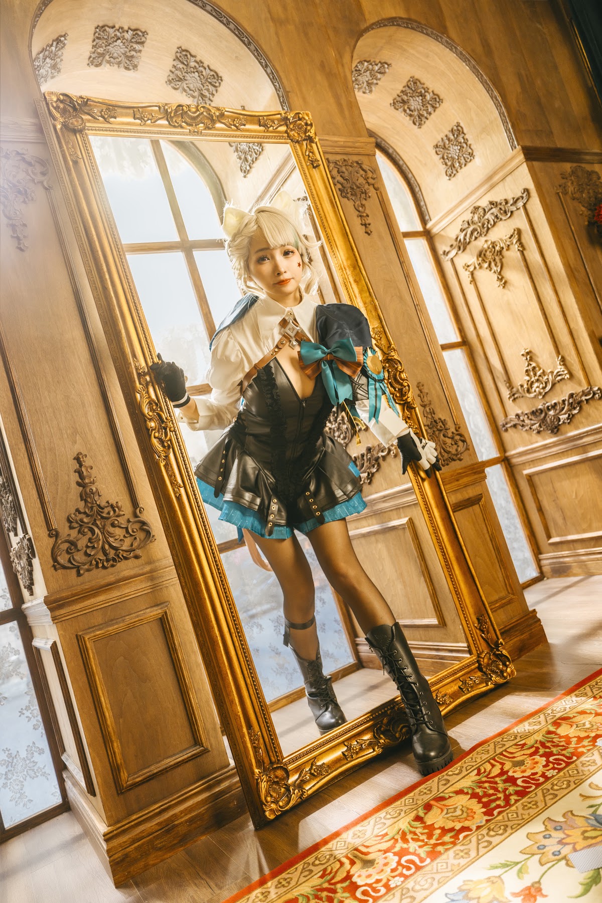 Coser@慕慕Momo – 原神 Genshin 琳妮特的色情魔術 室内 - P22