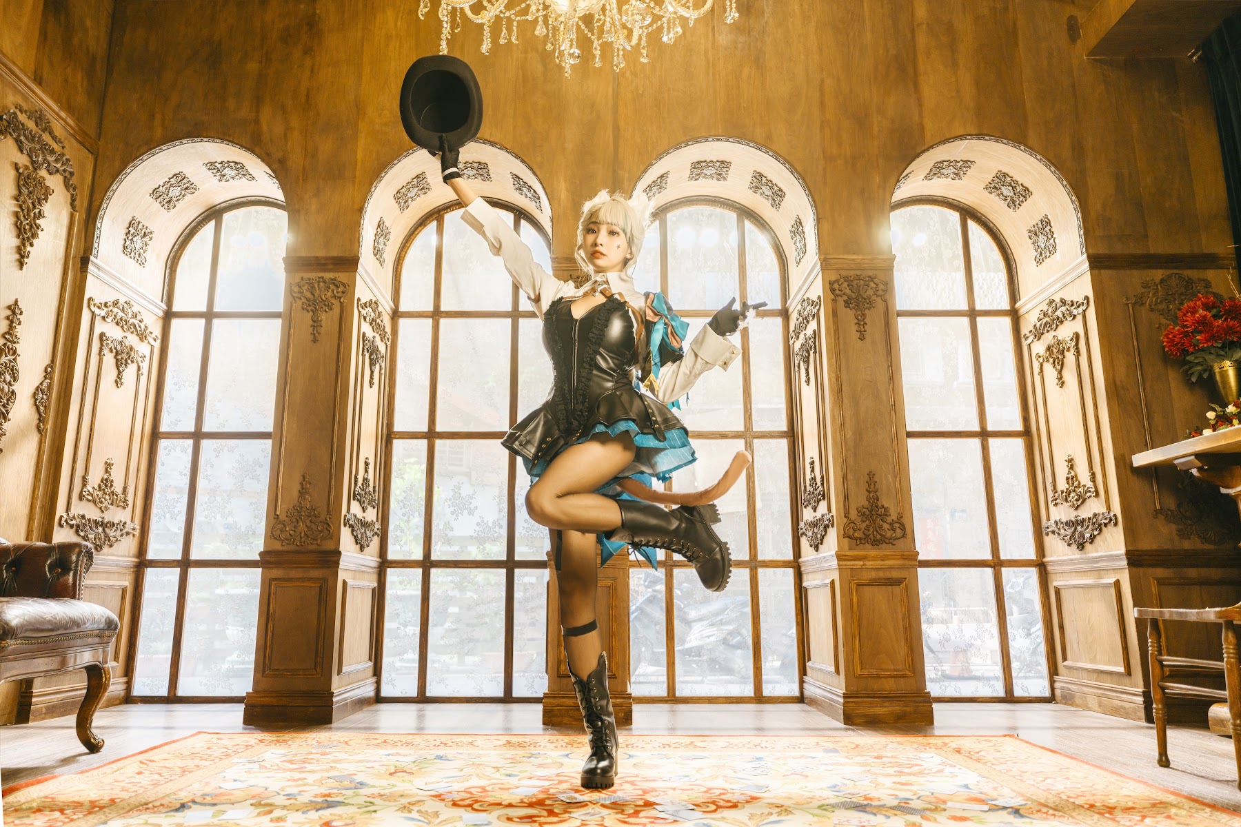 Coser@慕慕Momo – 原神 Genshin 琳妮特的色情魔術 室内 - P23