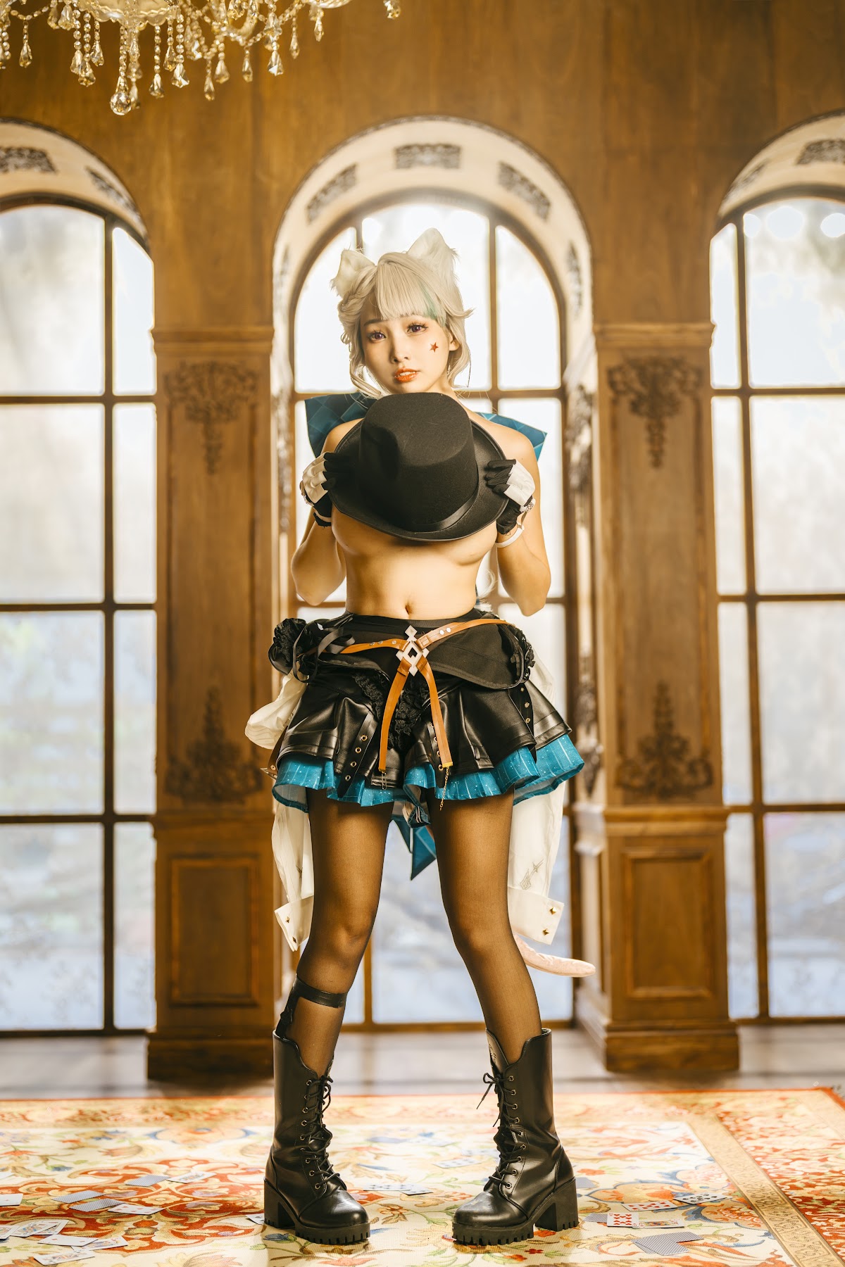 Coser@慕慕Momo – 原神 Genshin 琳妮特的色情魔術 室内 - P25