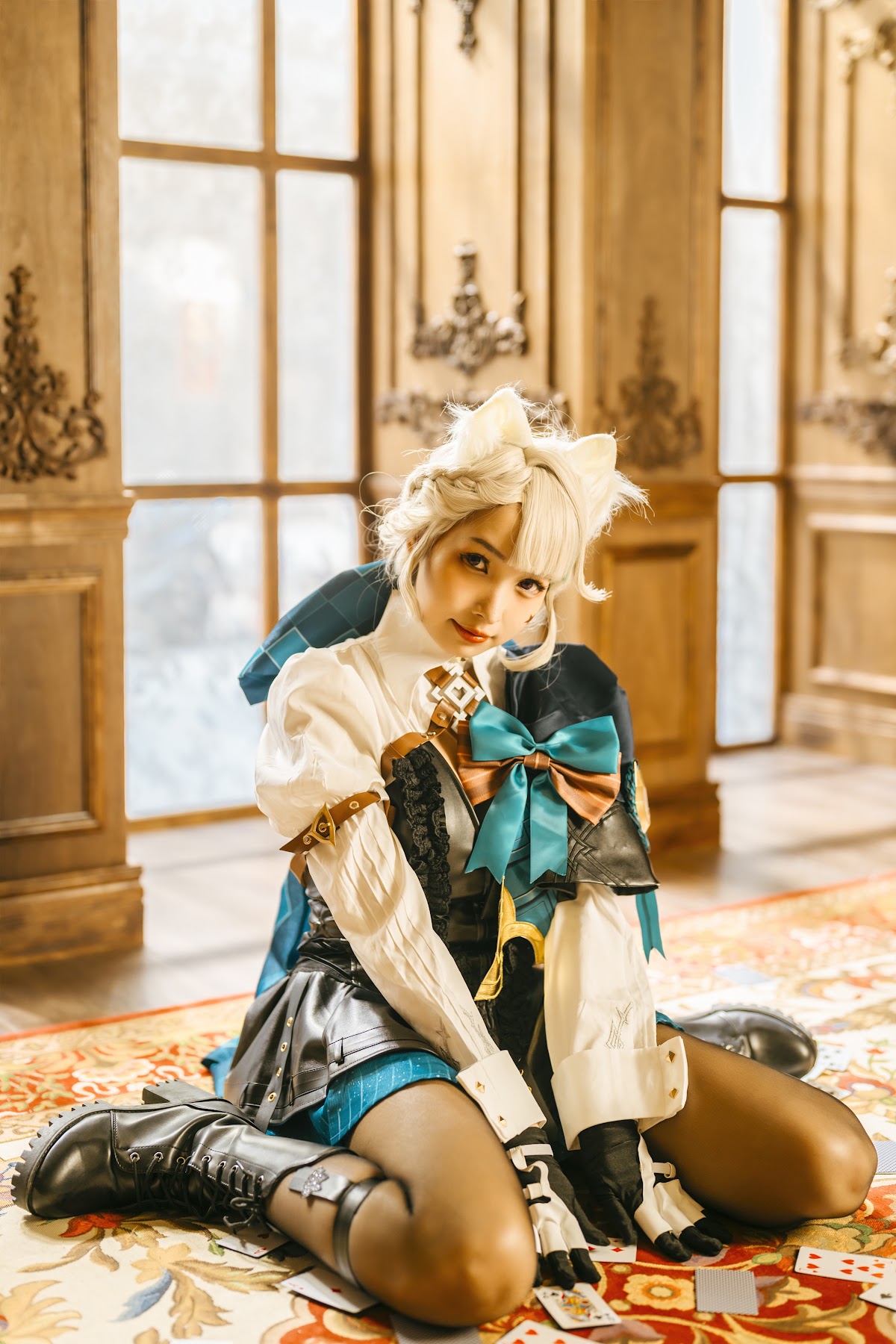 Coser@慕慕Momo – 原神 Genshin 琳妮特的色情魔術 室内 - P2