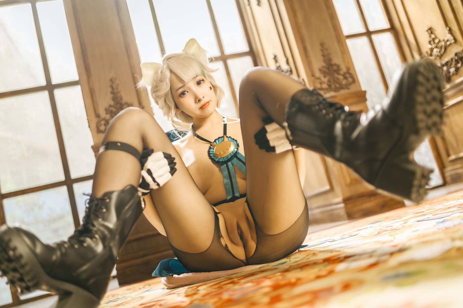 Coser@慕慕Momo – 原神 Genshin 琳妮特的色情魔術 室内 - P33