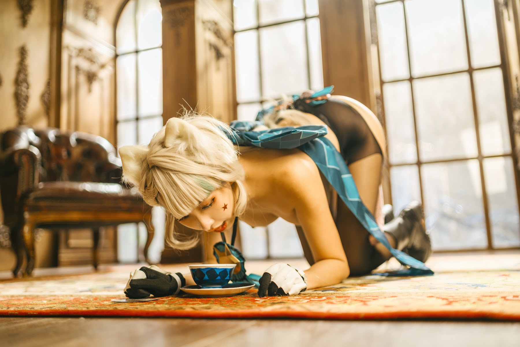 Coser@慕慕Momo – 原神 Genshin 琳妮特的色情魔術 室内 - P44