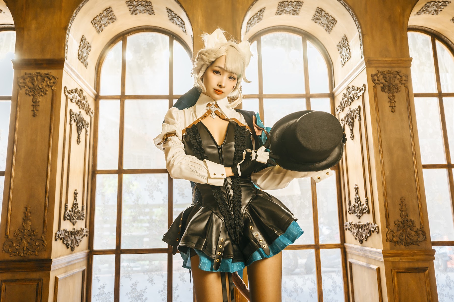 Coser@慕慕Momo – 原神 Genshin 琳妮特的色情魔術 室内 - P45