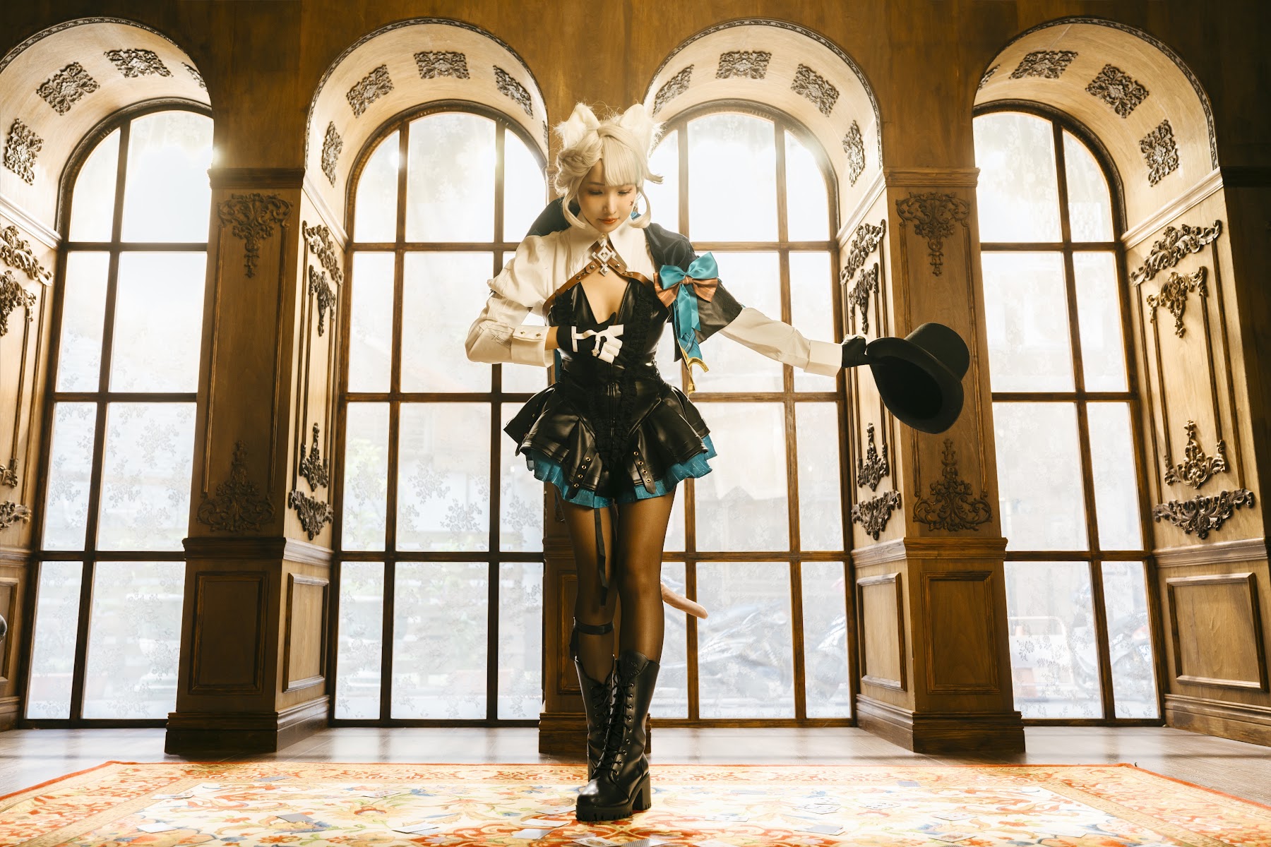 Coser@慕慕Momo – 原神 Genshin 琳妮特的色情魔術 室内 - P53