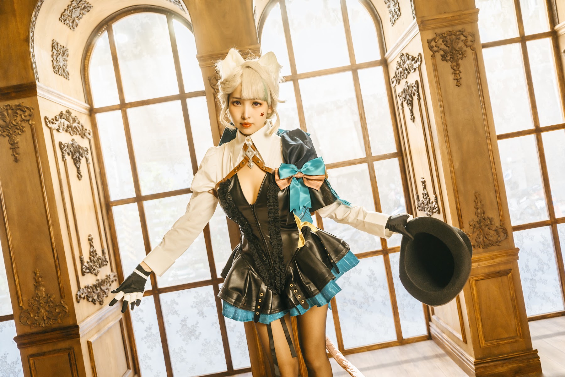Coser@慕慕Momo – 原神 Genshin 琳妮特的色情魔術 室内 - P54