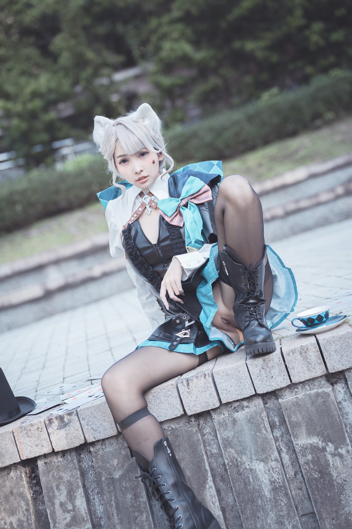 Coser@慕慕Momo – 原神 Genshin 琳妮特的色情魔術 室外 - P9