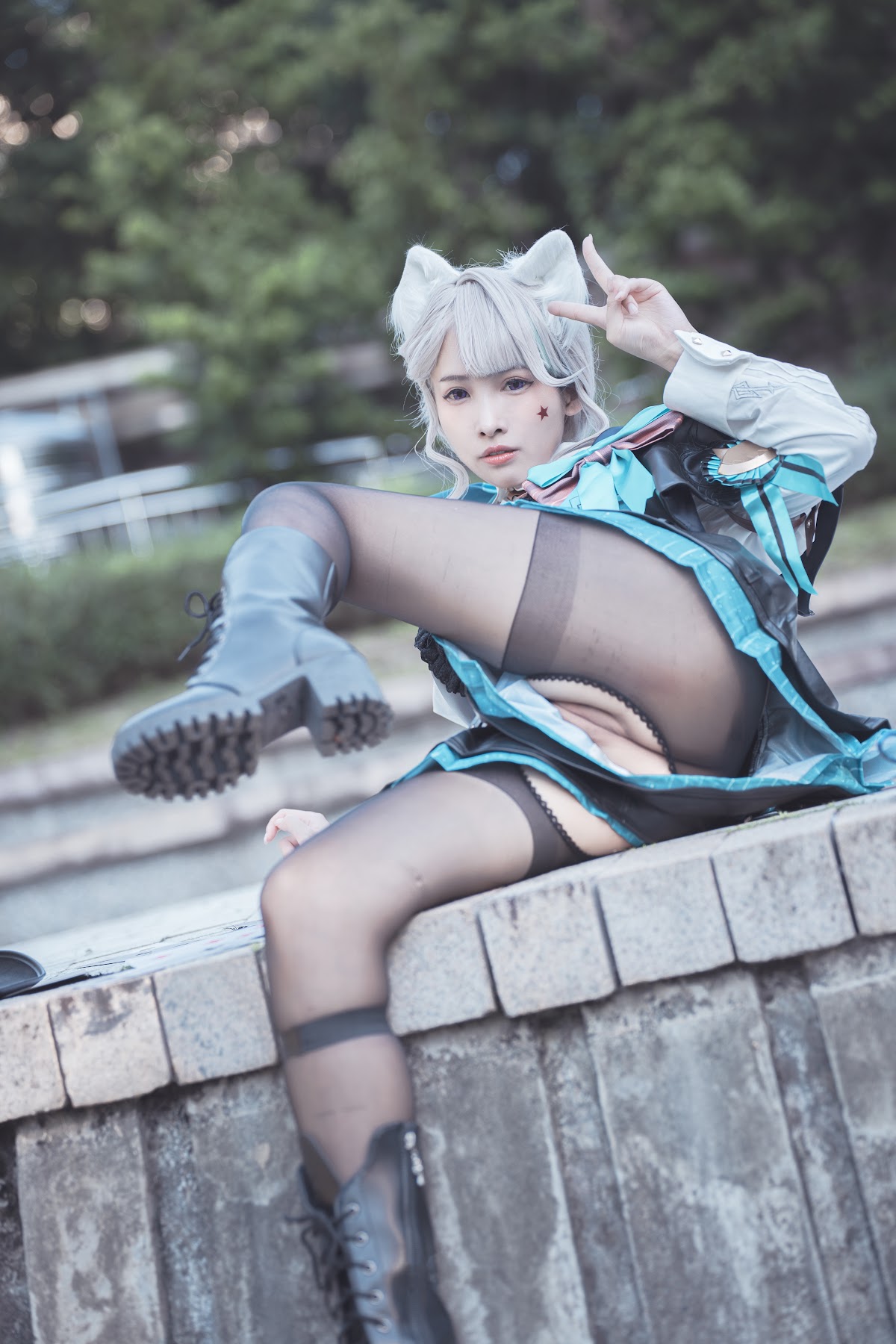 Coser@慕慕Momo – 原神 Genshin 琳妮特的色情魔術 室外 - P10