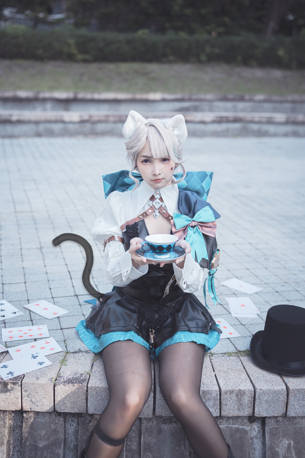 Coser@慕慕Momo – 原神 Genshin 琳妮特的色情魔術 室外 - P14