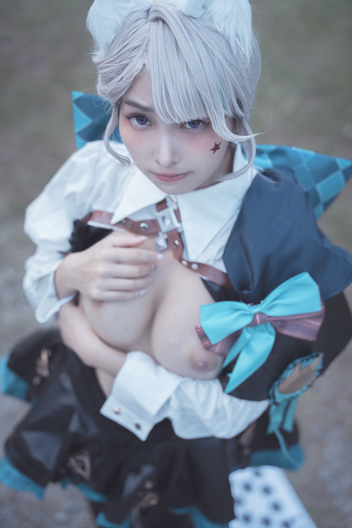 Coser@慕慕Momo – 原神 Genshin 琳妮特的色情魔術 室外 - P19