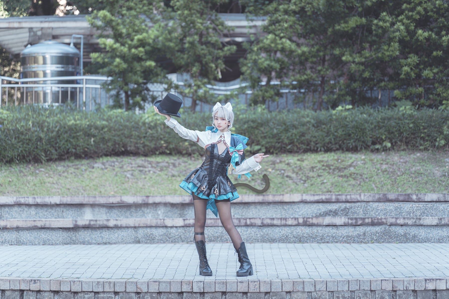 Coser@慕慕Momo – 原神 Genshin 琳妮特的色情魔術 室外 - P2