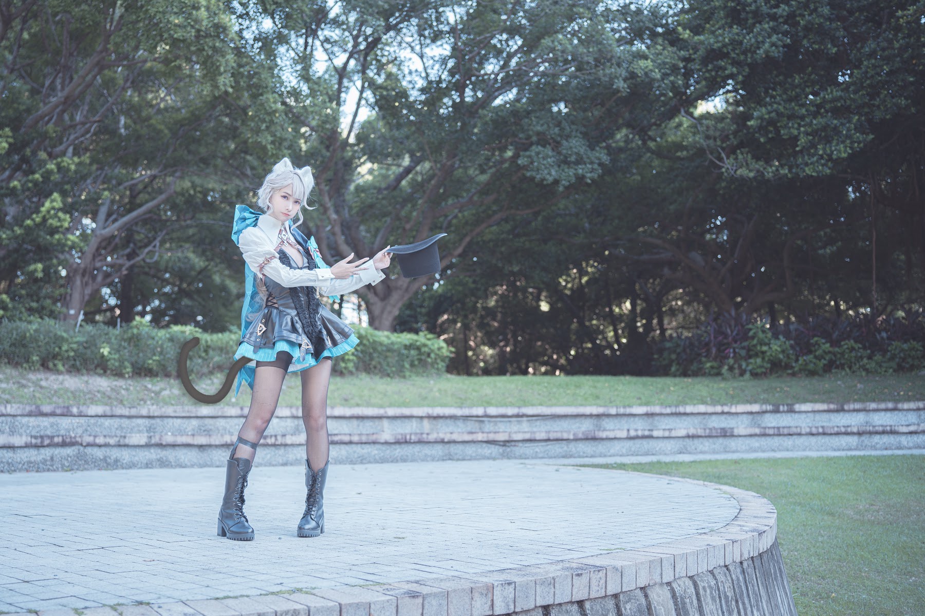 Coser@慕慕Momo – 原神 Genshin 琳妮特的色情魔術 室外 - P31