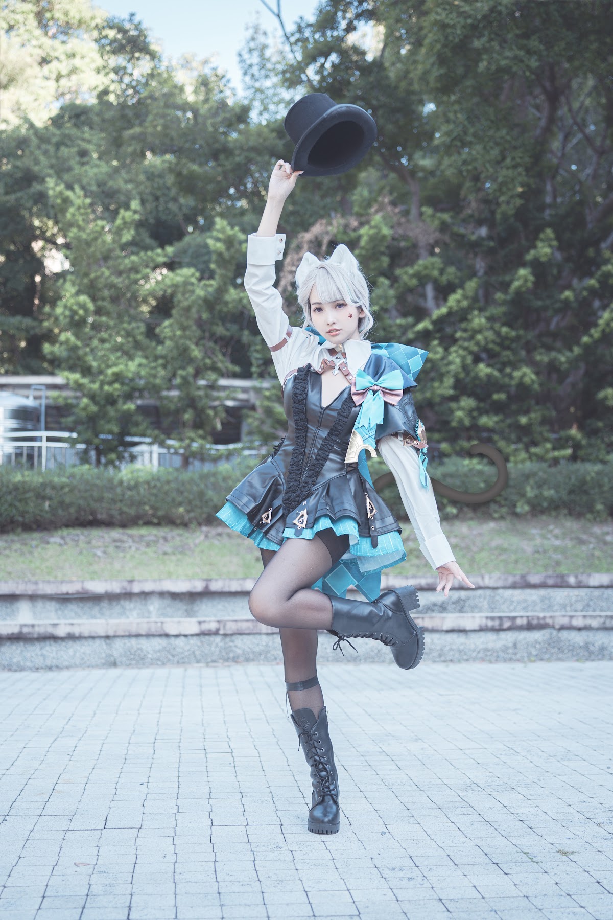 Coser@慕慕Momo – 原神 Genshin 琳妮特的色情魔術 室外 - P32