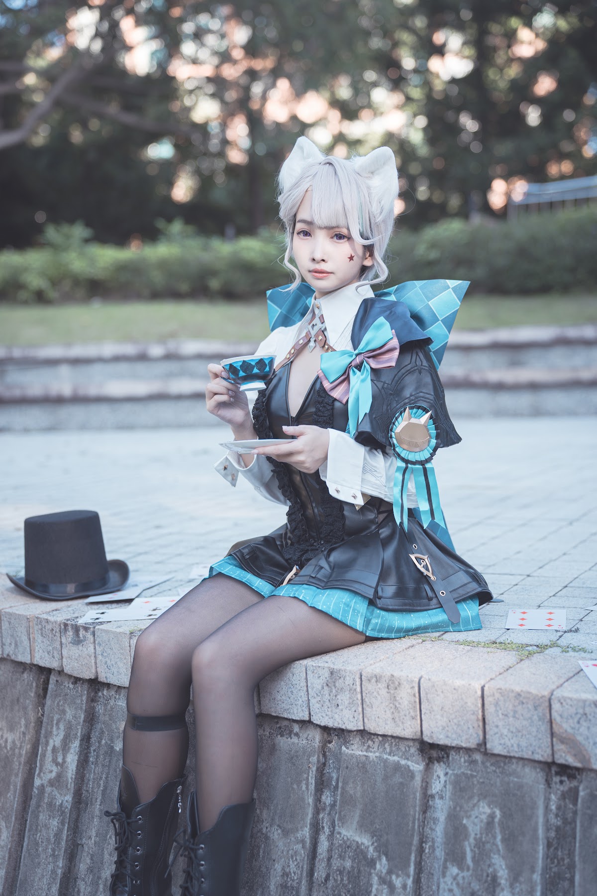 Coser@慕慕Momo – 原神 Genshin 琳妮特的色情魔術 室外 - P7