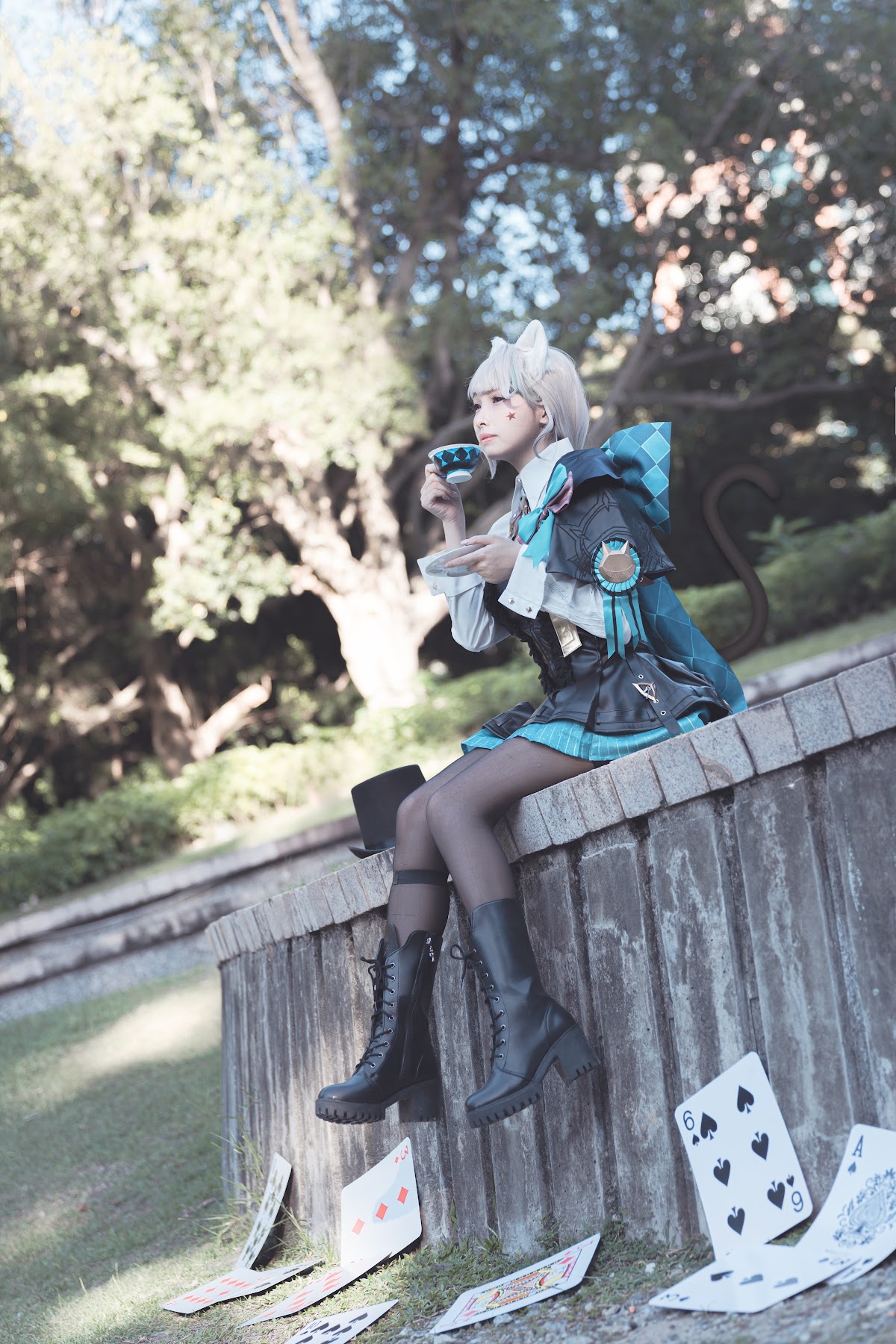 Coser@慕慕Momo – 原神 Genshin 琳妮特的色情魔術 室外 - P8