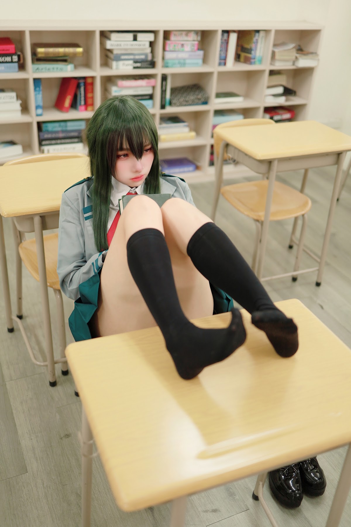 Coser@慕慕Momo – 蛙吹梅雨 學生服 Asui Tsuyu - P11