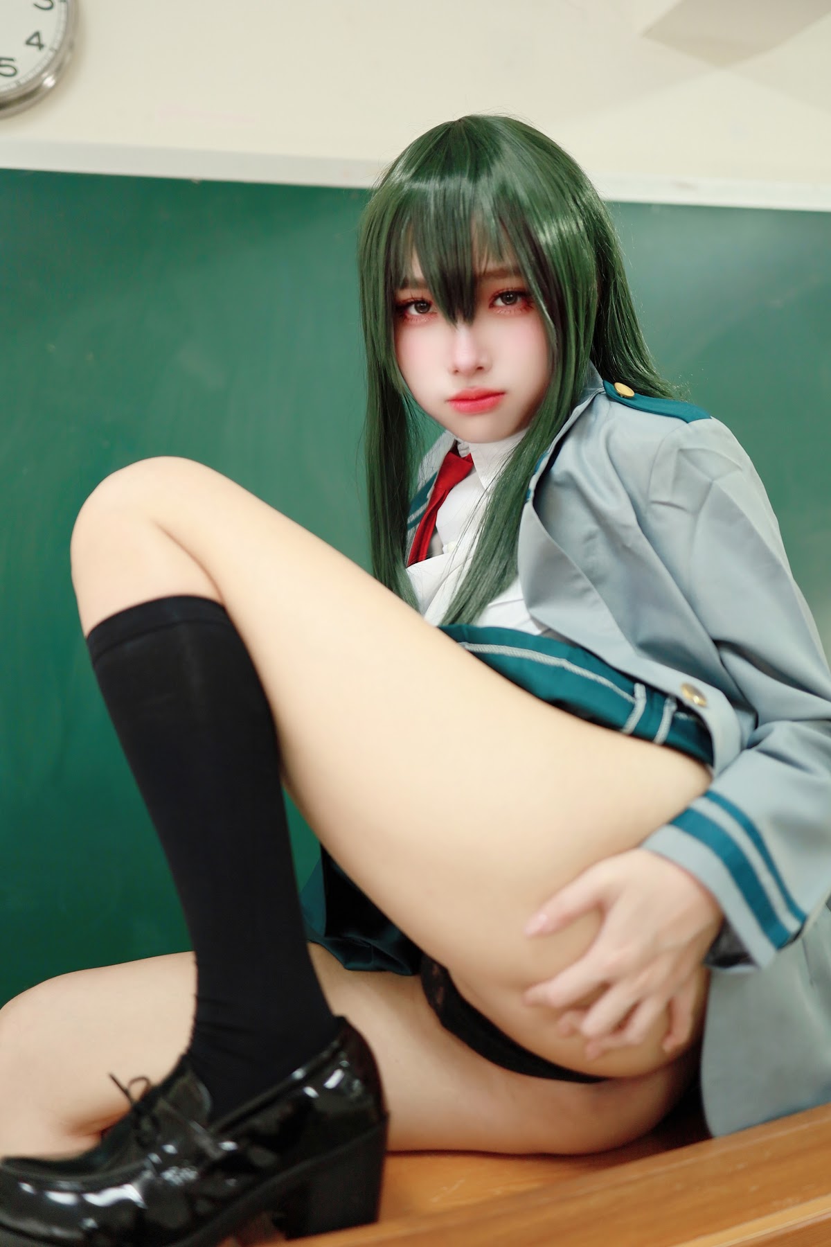 Coser@慕慕Momo – 蛙吹梅雨 學生服 Asui Tsuyu - P16