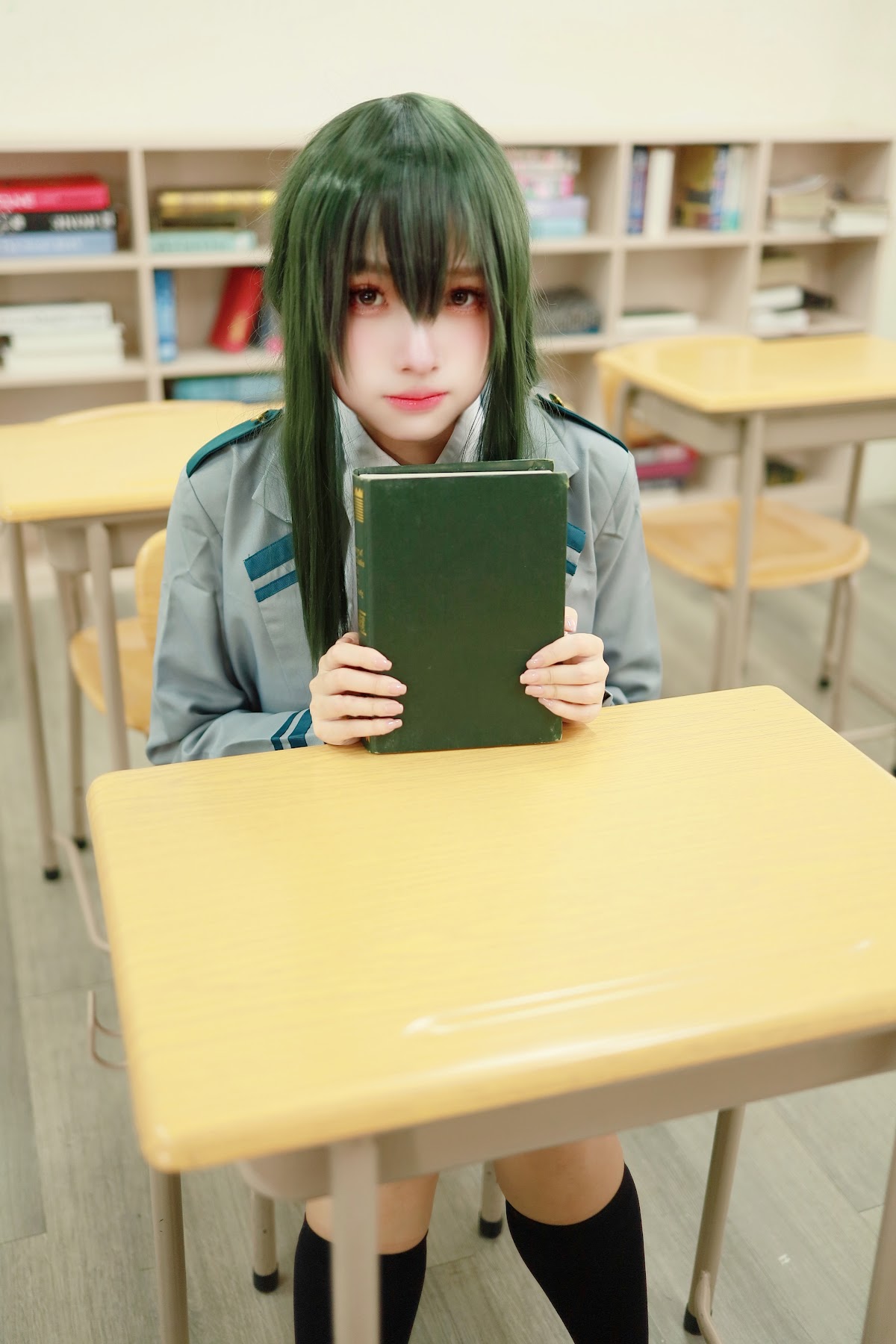 Coser@慕慕Momo – 蛙吹梅雨 學生服 Asui Tsuyu - P7