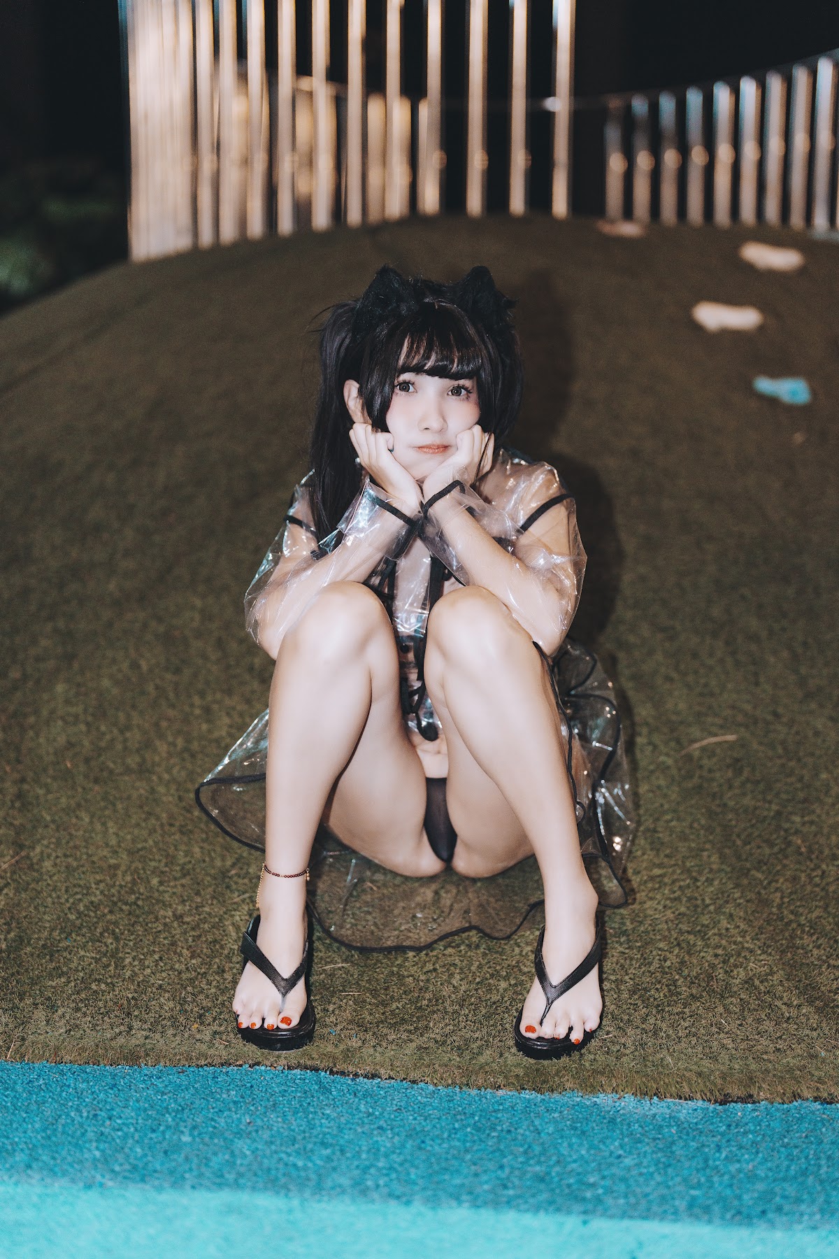 Coser@慕慕Momo – 溜雨衣貓貓 - P48