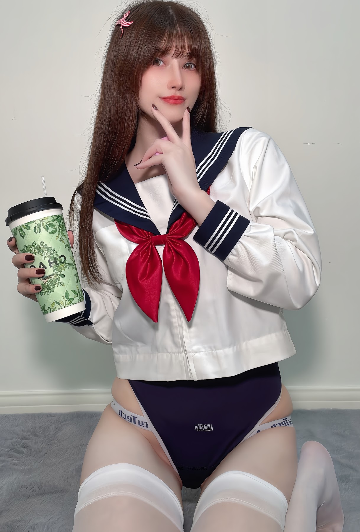 Coser@鹿八岁 – 白丝水手服 - P31