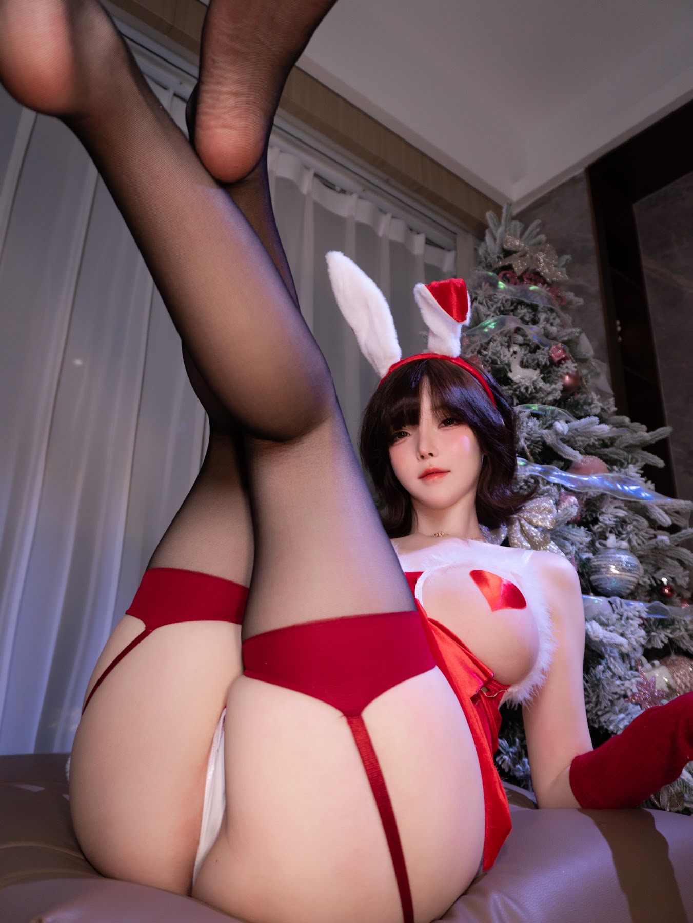 Coser@一小央泽 (yixiaoyangze) – 2025圣诞系列 拆礼物 - P46
